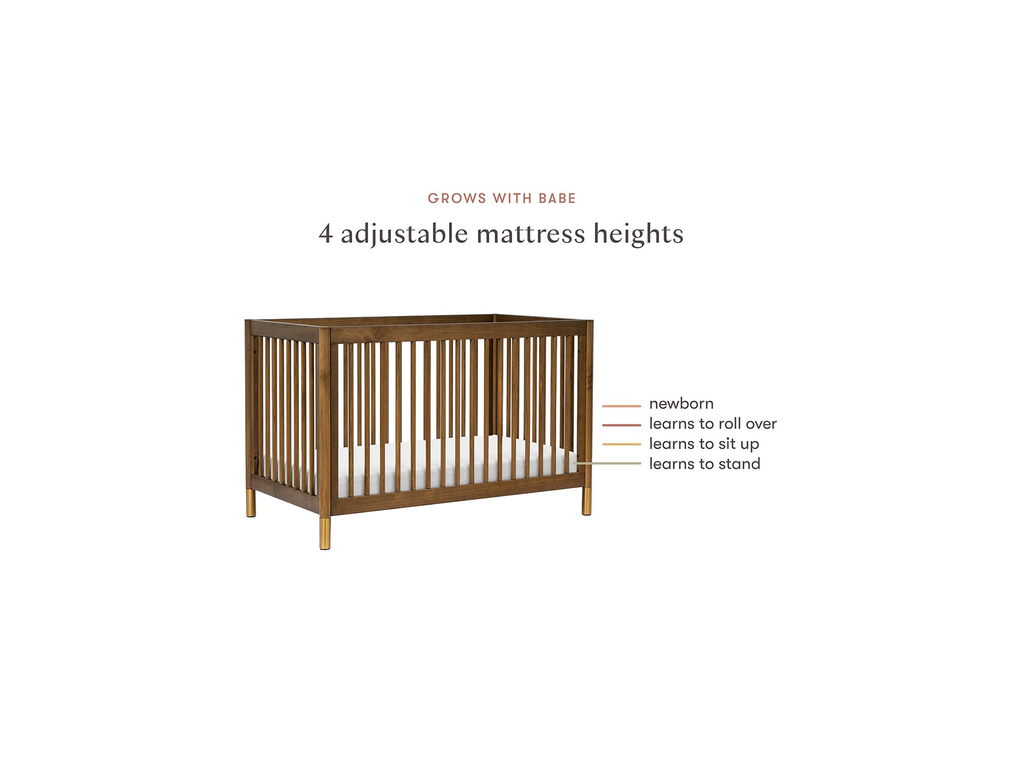 Gelato 4-in-1 Convertible Crib & Toddler Bed Conversion Kit — Image 13