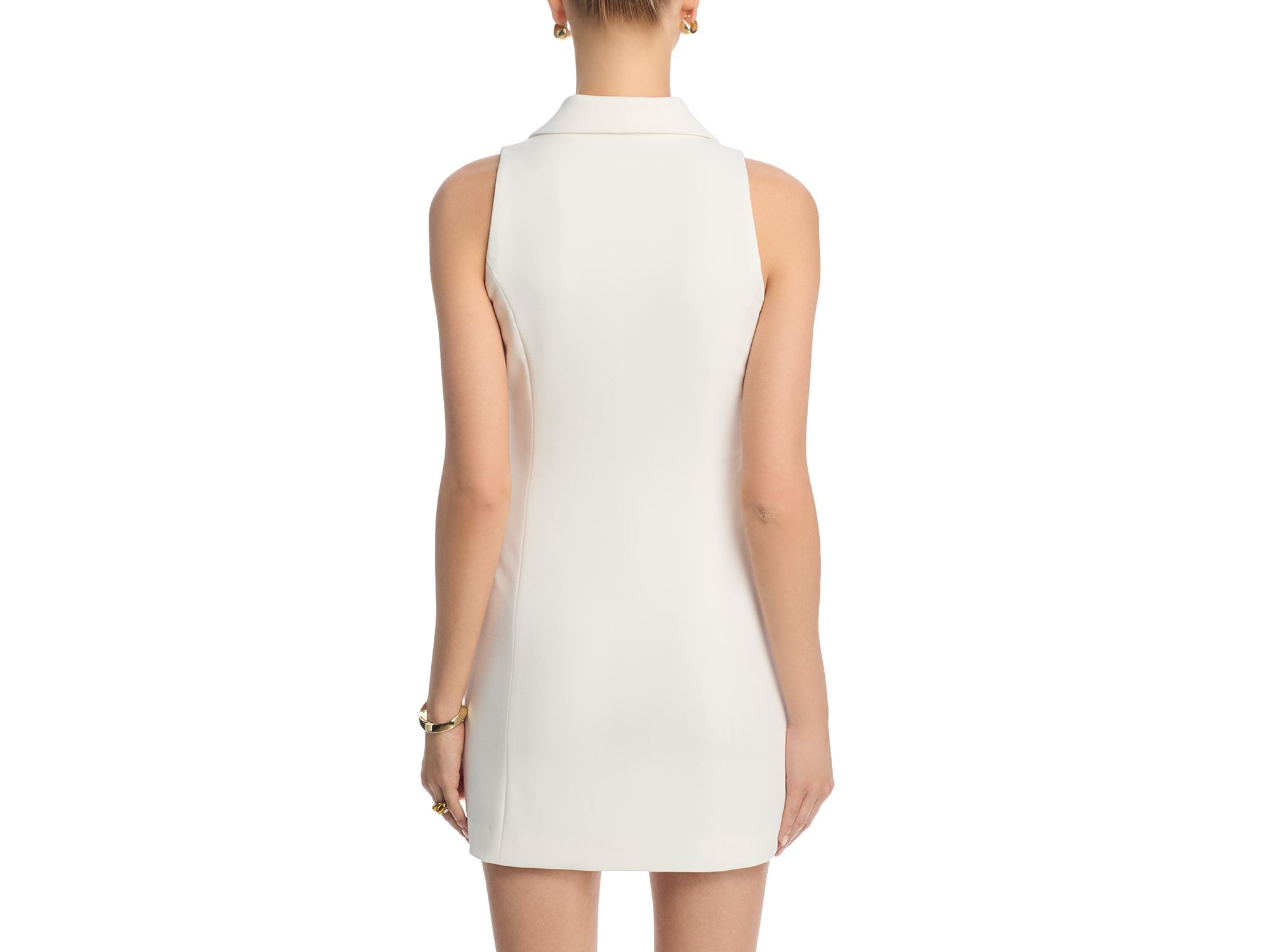 Whisper Double Breasted Halter Minidress — Image 3