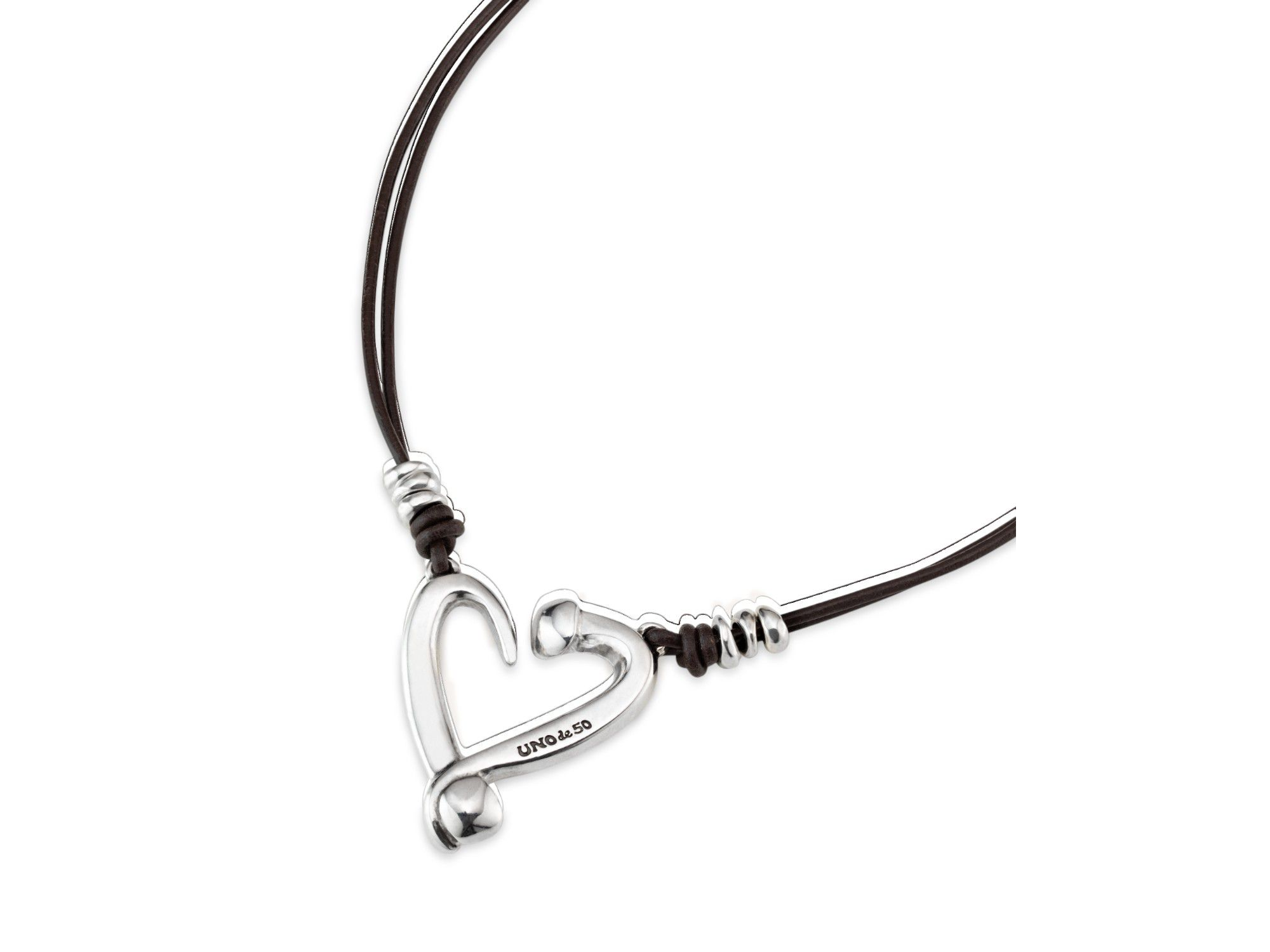 Dual Strap Heart Pendant Necklace — Image 3