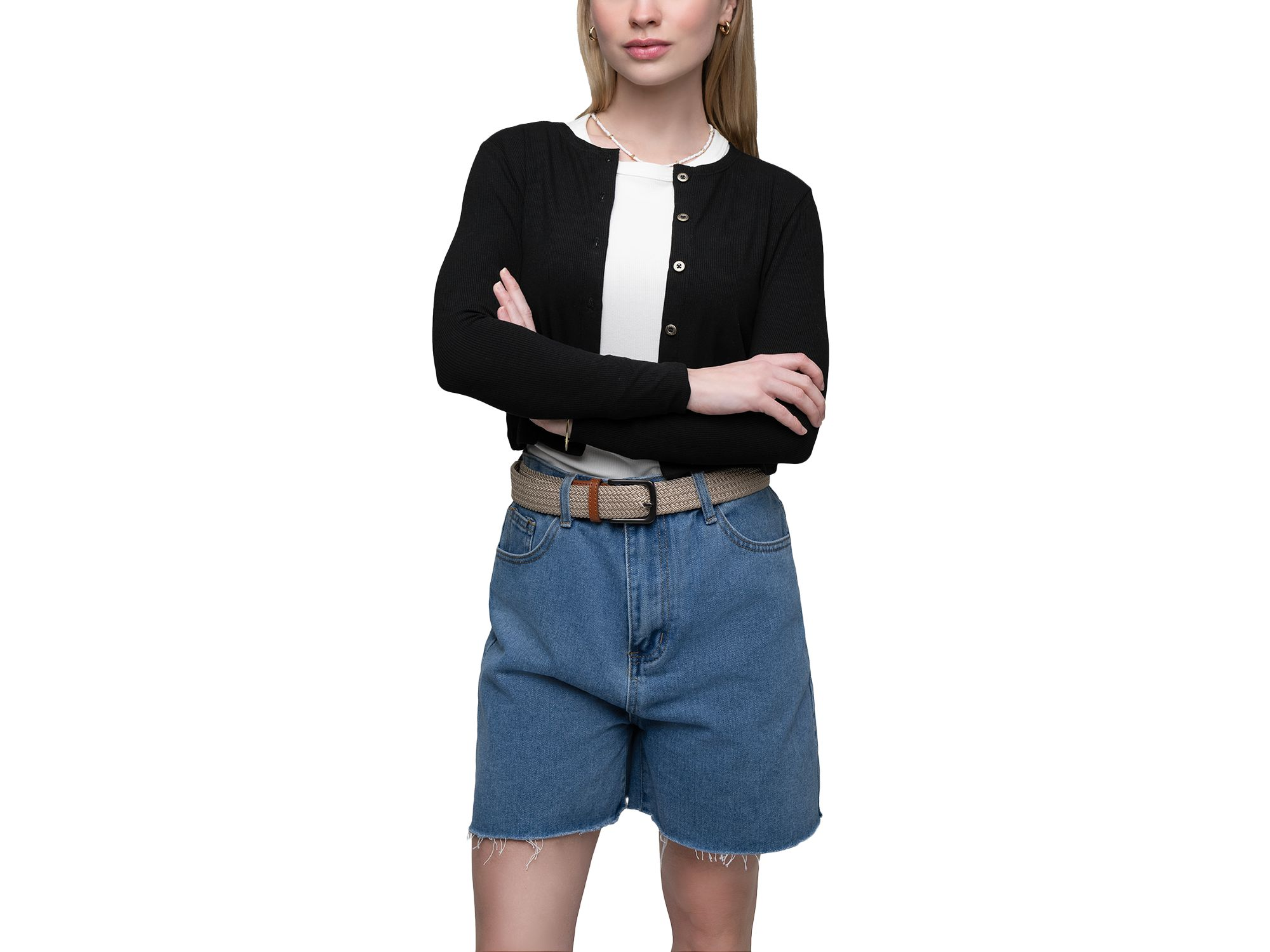 Classic T Shirt Cardigan Sweater — Image 3