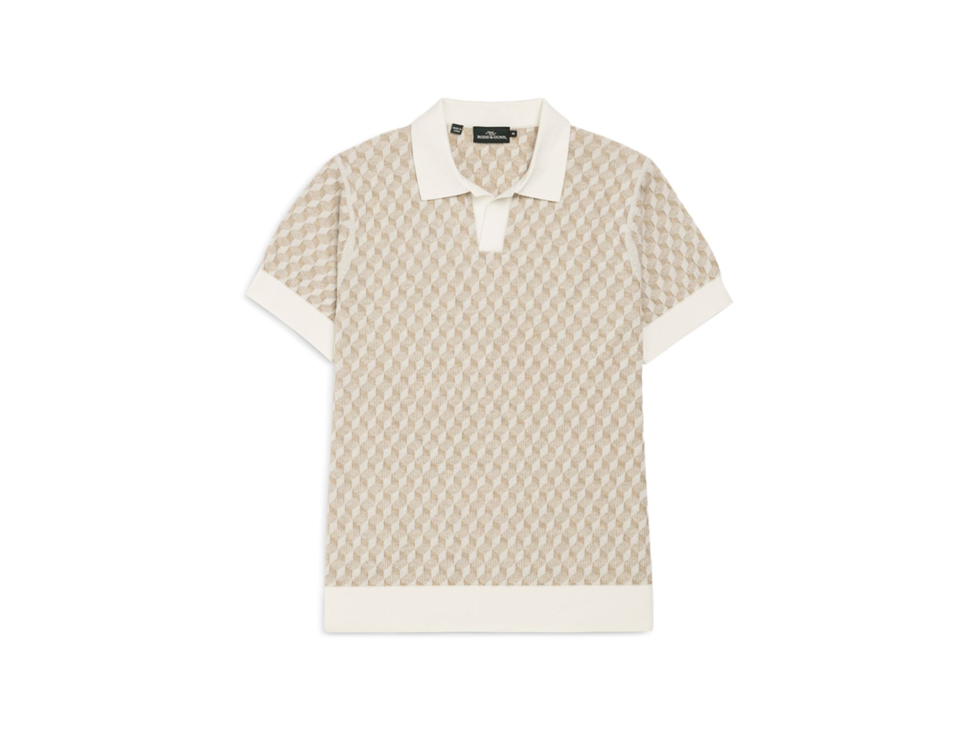Galdfield Regular Fit Textured Knit Polo Shirt — Image 5