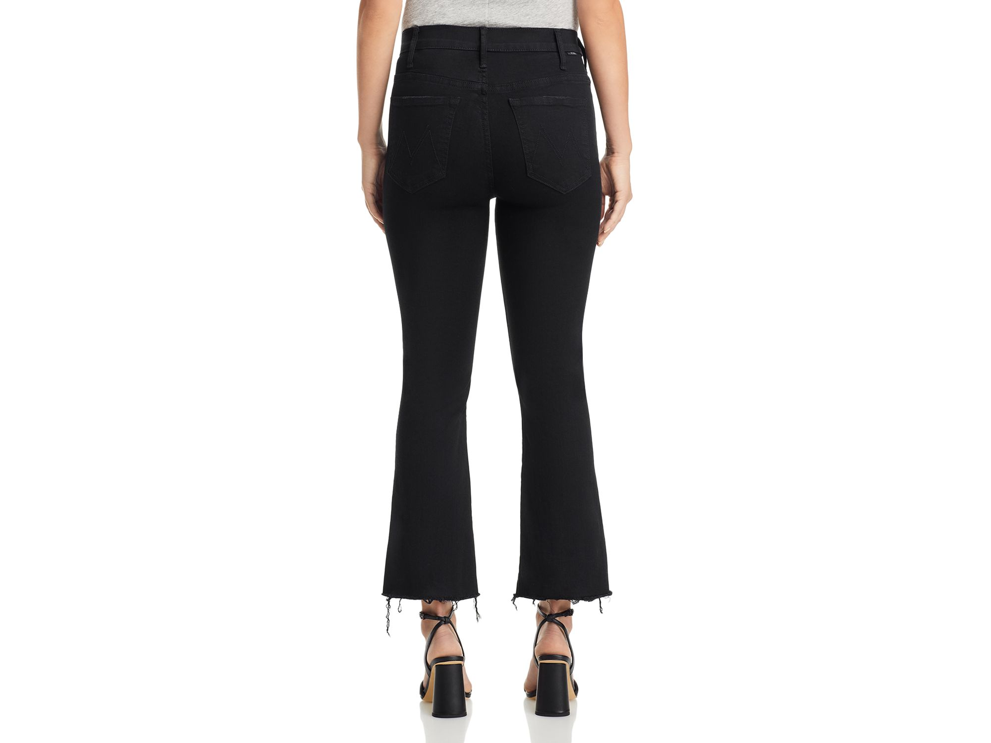 The Lil' Hustler Petites Ankle High Rise Cropped Bootcut Jeans in Not Guilty — Image 5