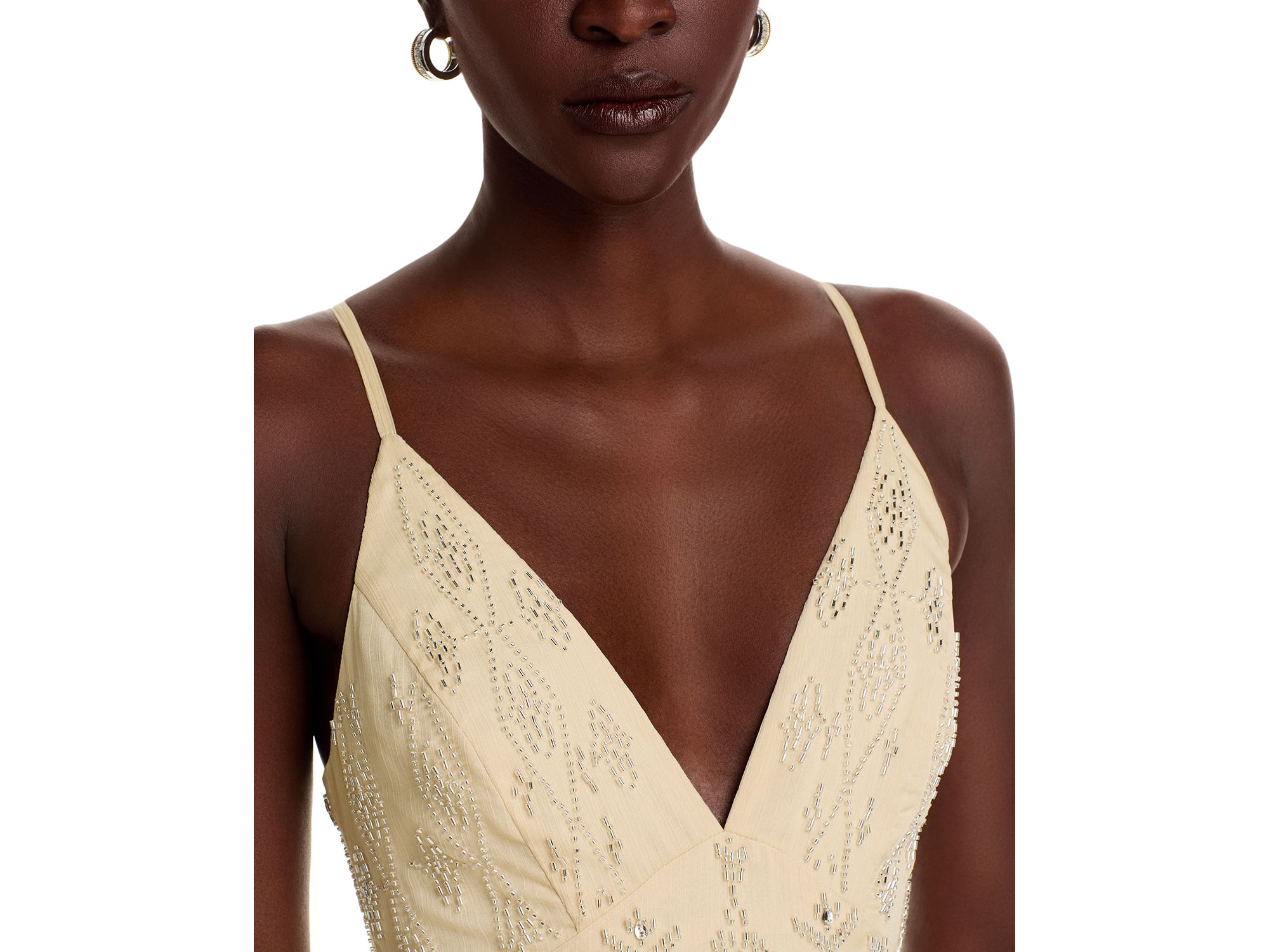 Embellished V Neck Cami Gown - Exclusive — Image 3