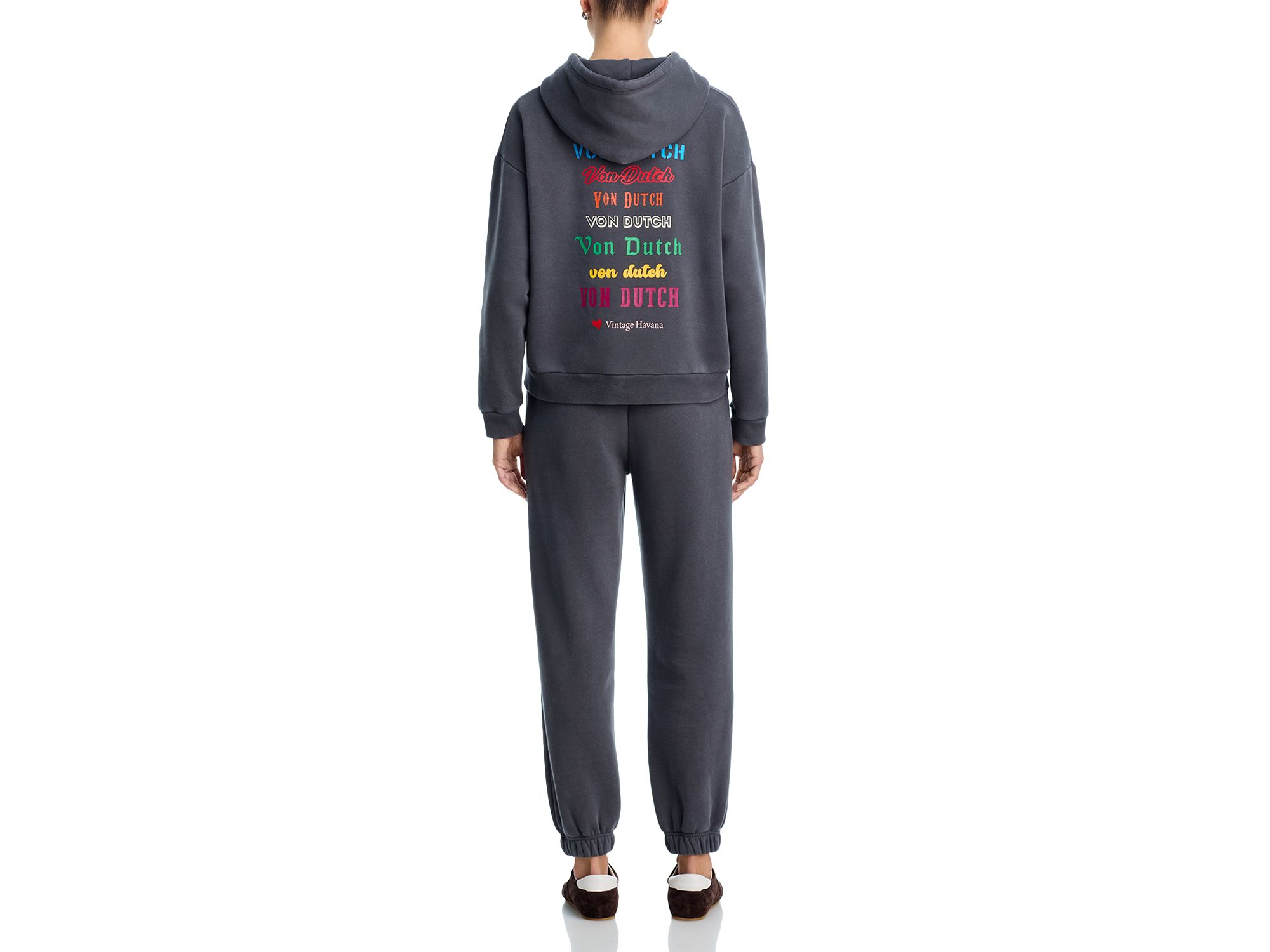x Von Dutch Embroidered Fleece Joggers — Image 5