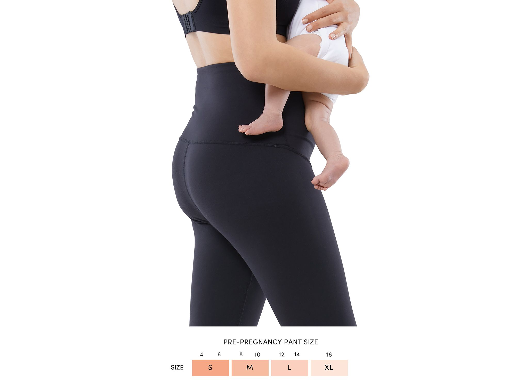 Active Postpartum Light Compression Leggings, Pack of 2 — Image 3