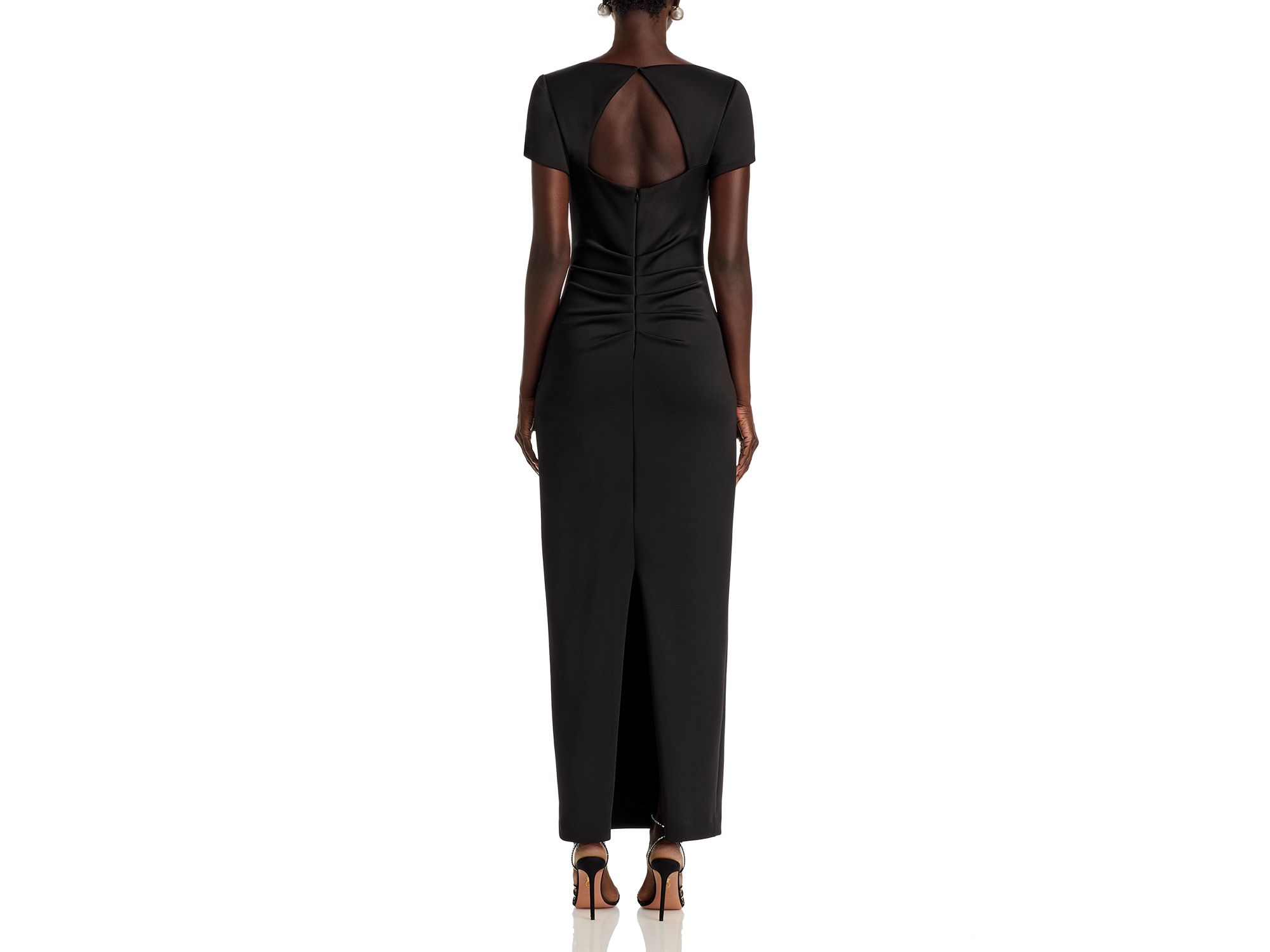 Scuba Open Back Cap Sleeve Maxi Dress - Exclusive — Image 4