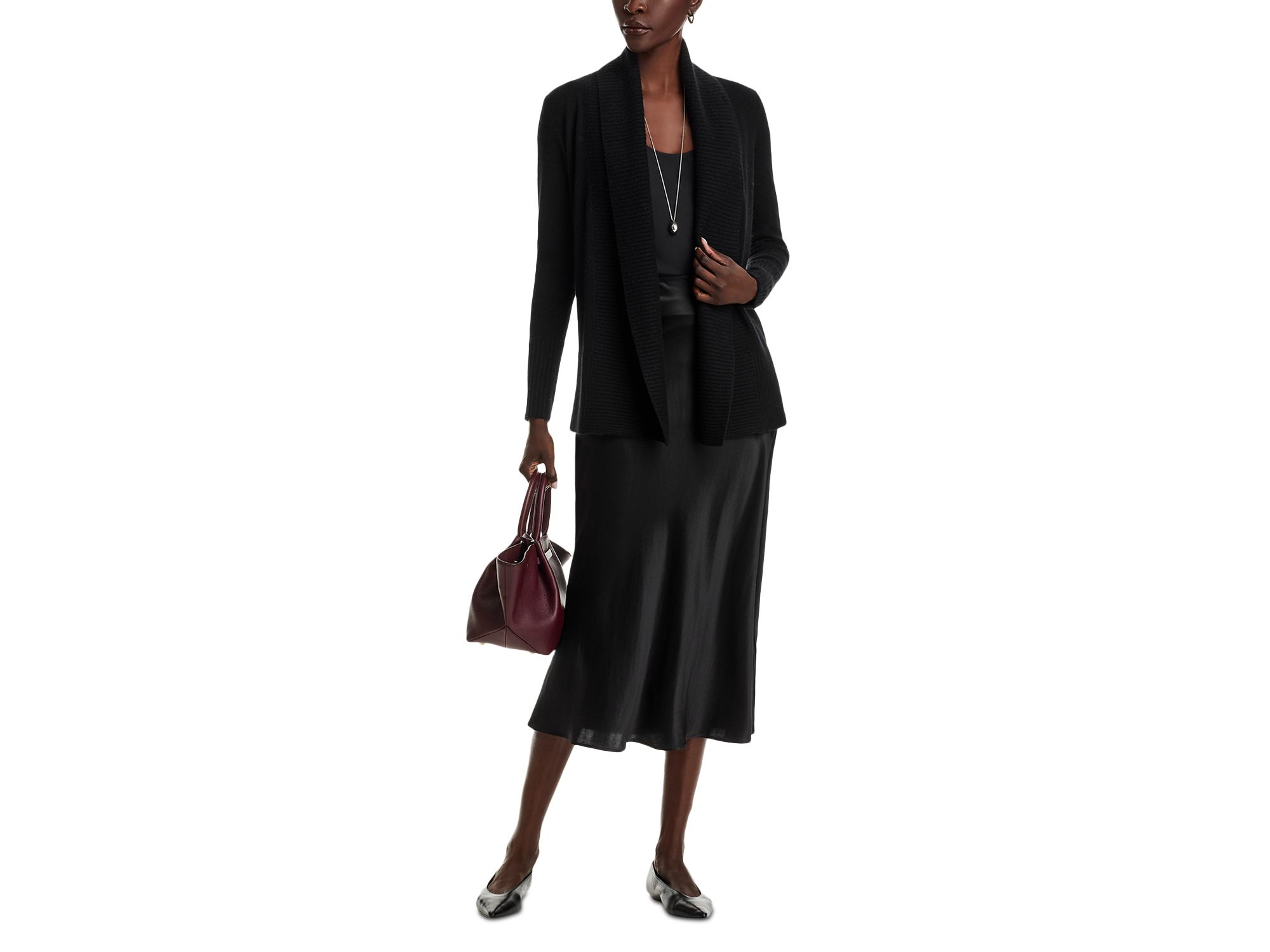 Shawl-Collar 100% Cashmere Cardigan - Exclusive — Image 6