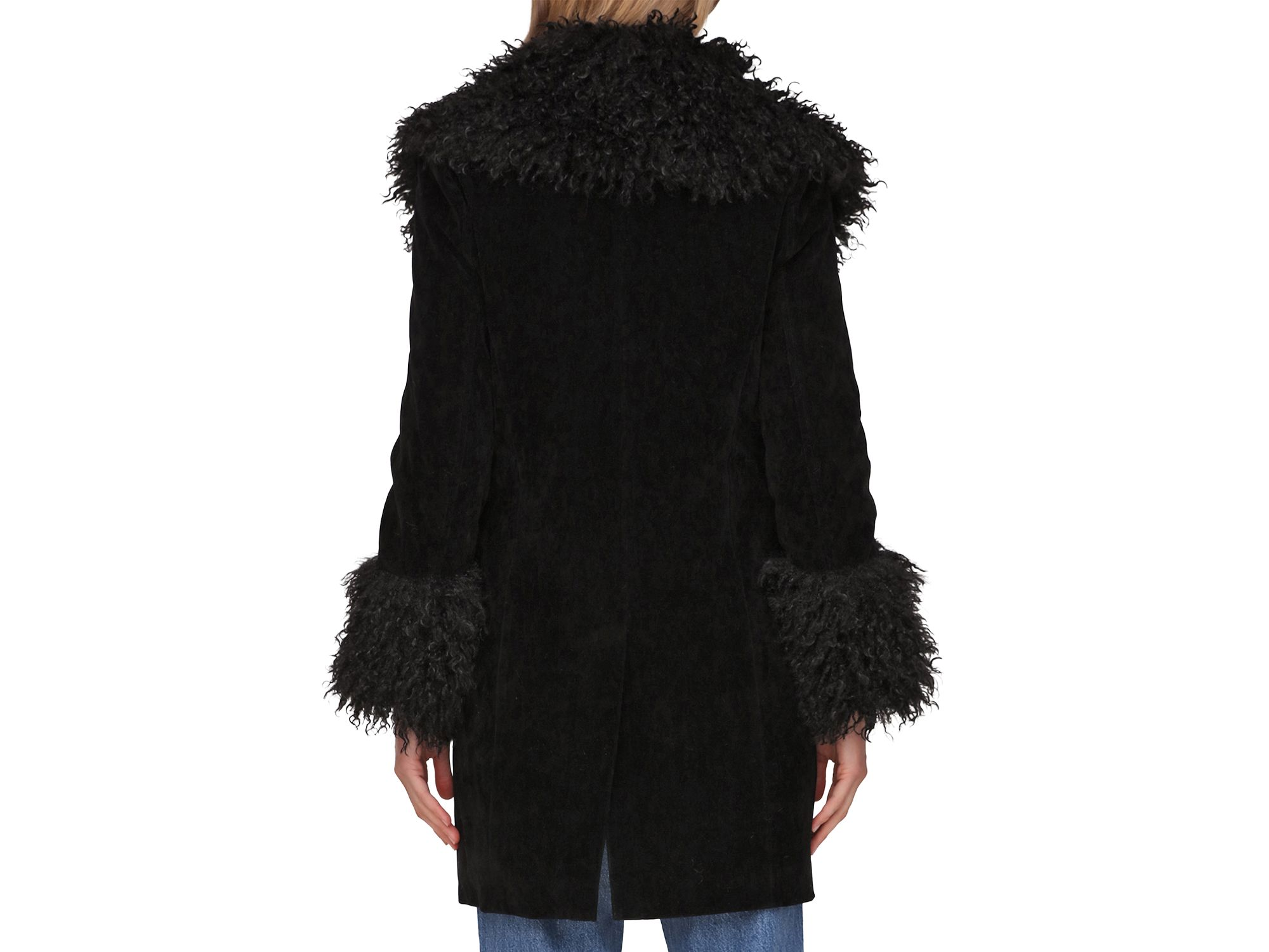 Faux Fur Trim Coat — Image 4