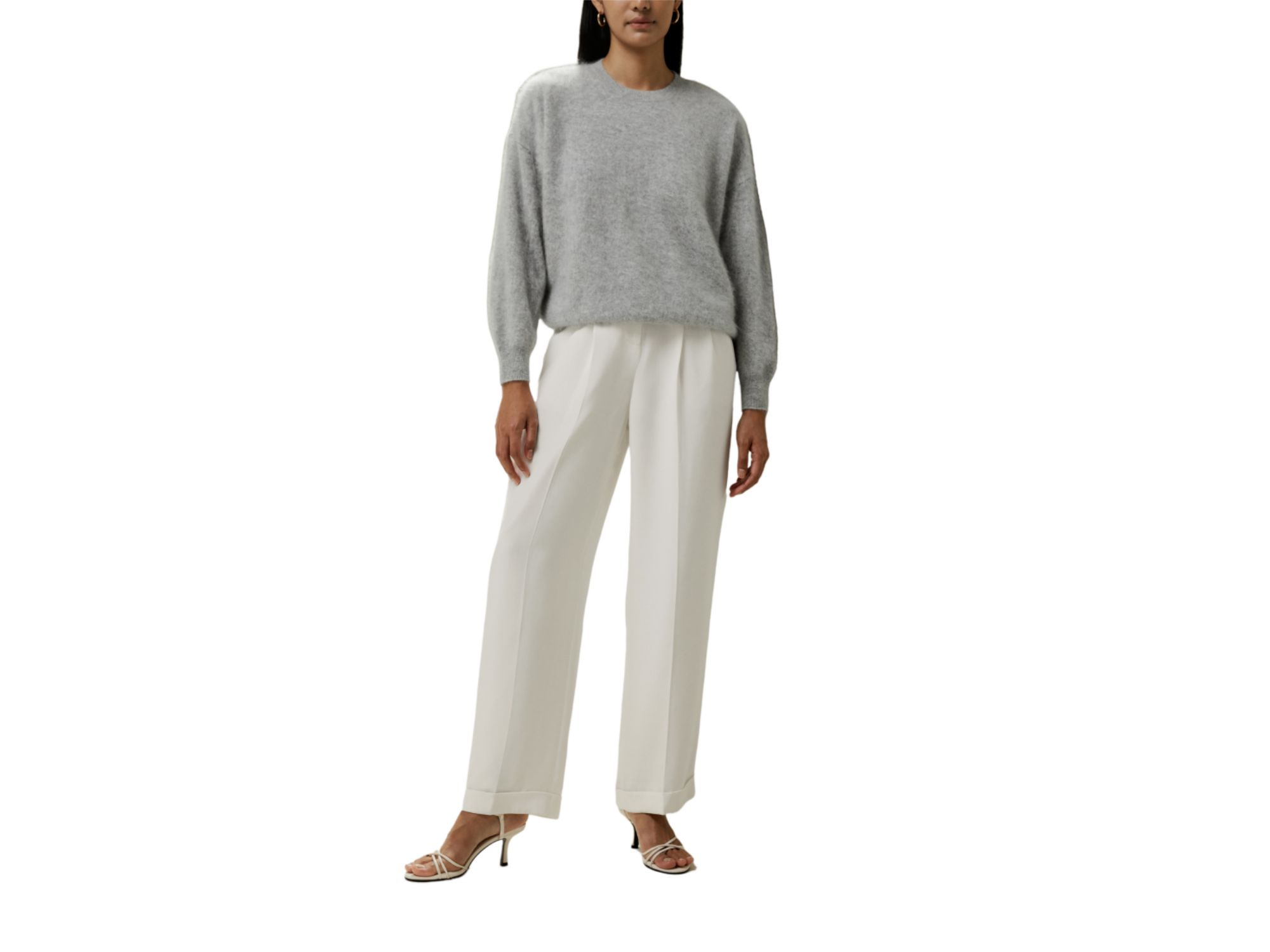 Brushed Cashmere Pullover Sweater — Image 3