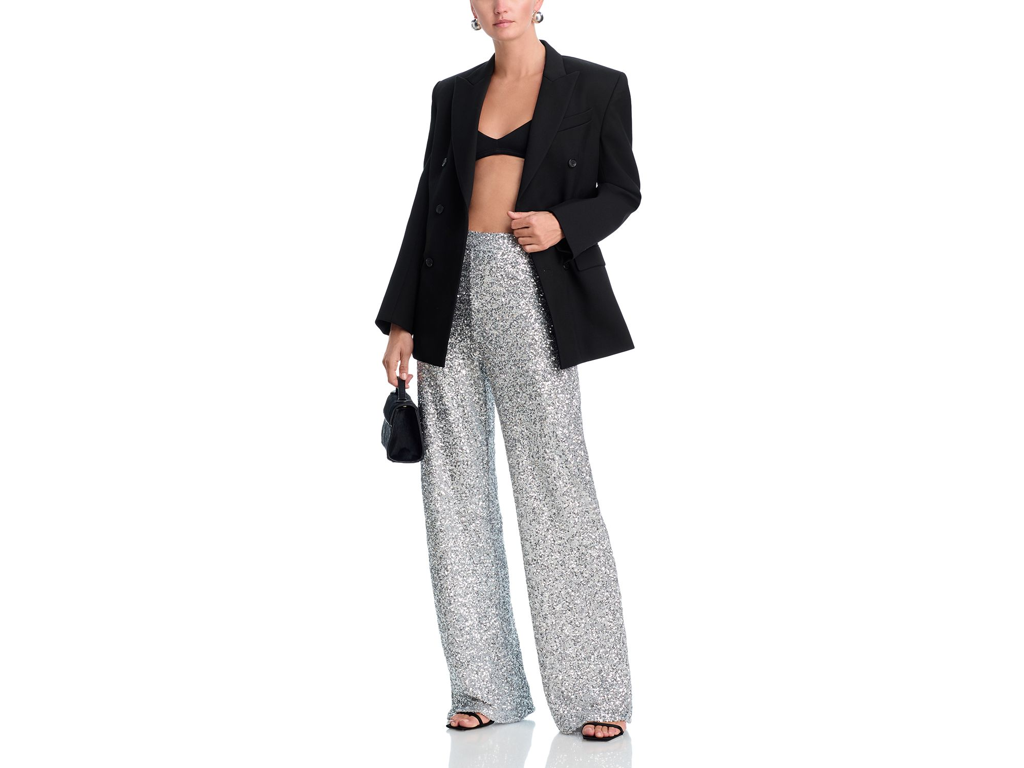 Sequin Wide Leg Pants - Exclusive — Image 4
