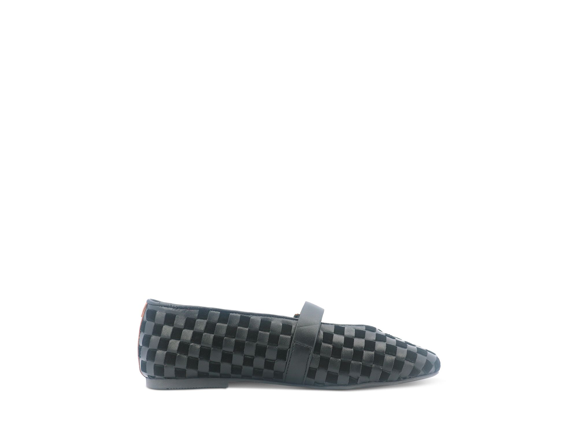 Women's Winifred Woven Suede Ballerina Flats — Image 9