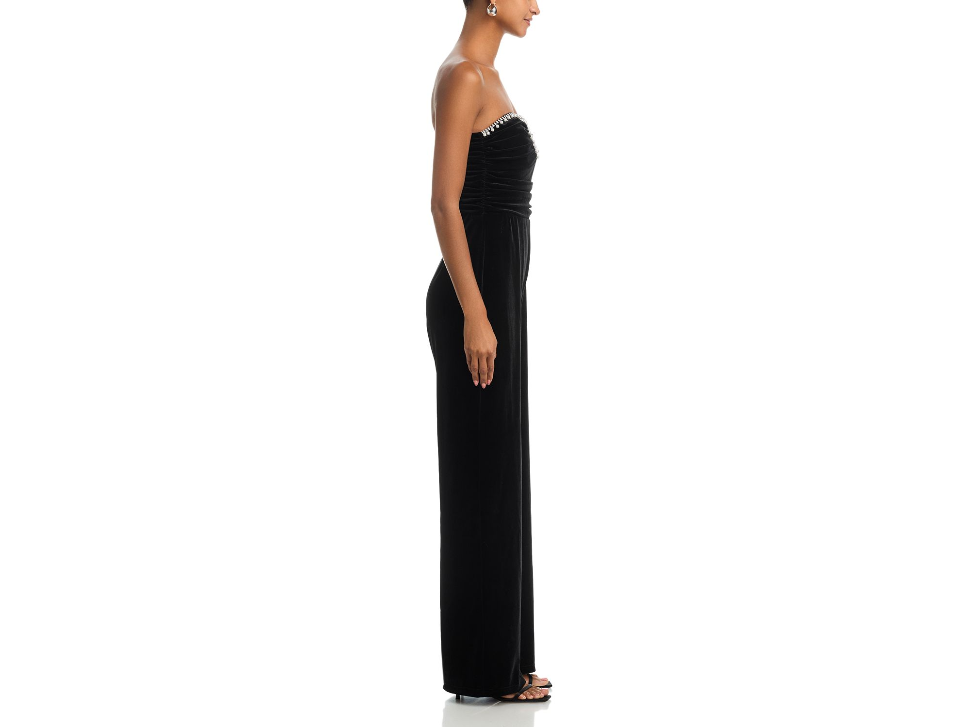 Strapless Velvet Jumpsuit - Exclusive — Image 5