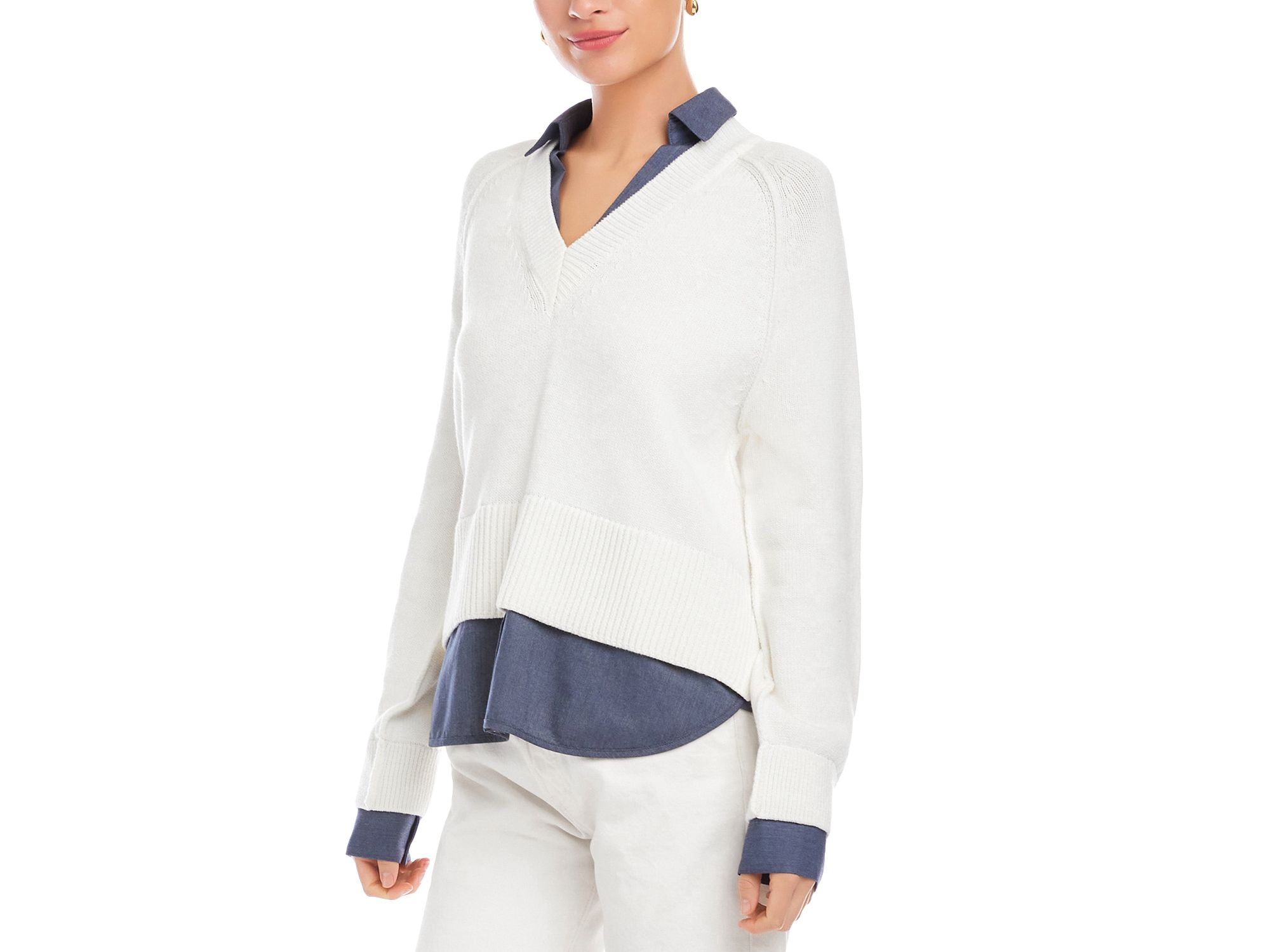 Carrie Mixed Media Sweater — Image 3