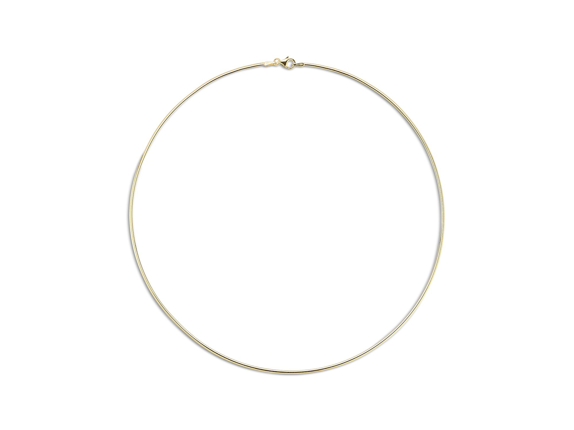 Wire Chain Collar Necklace in 14K Yellow Gold — Image 3