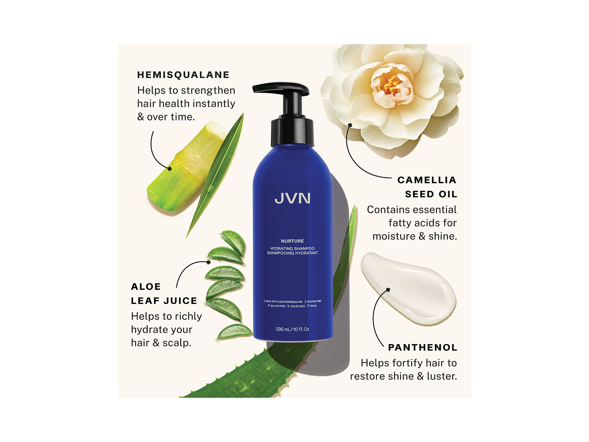 Nurture Hydrating Shampoo 10 oz. — Image 6