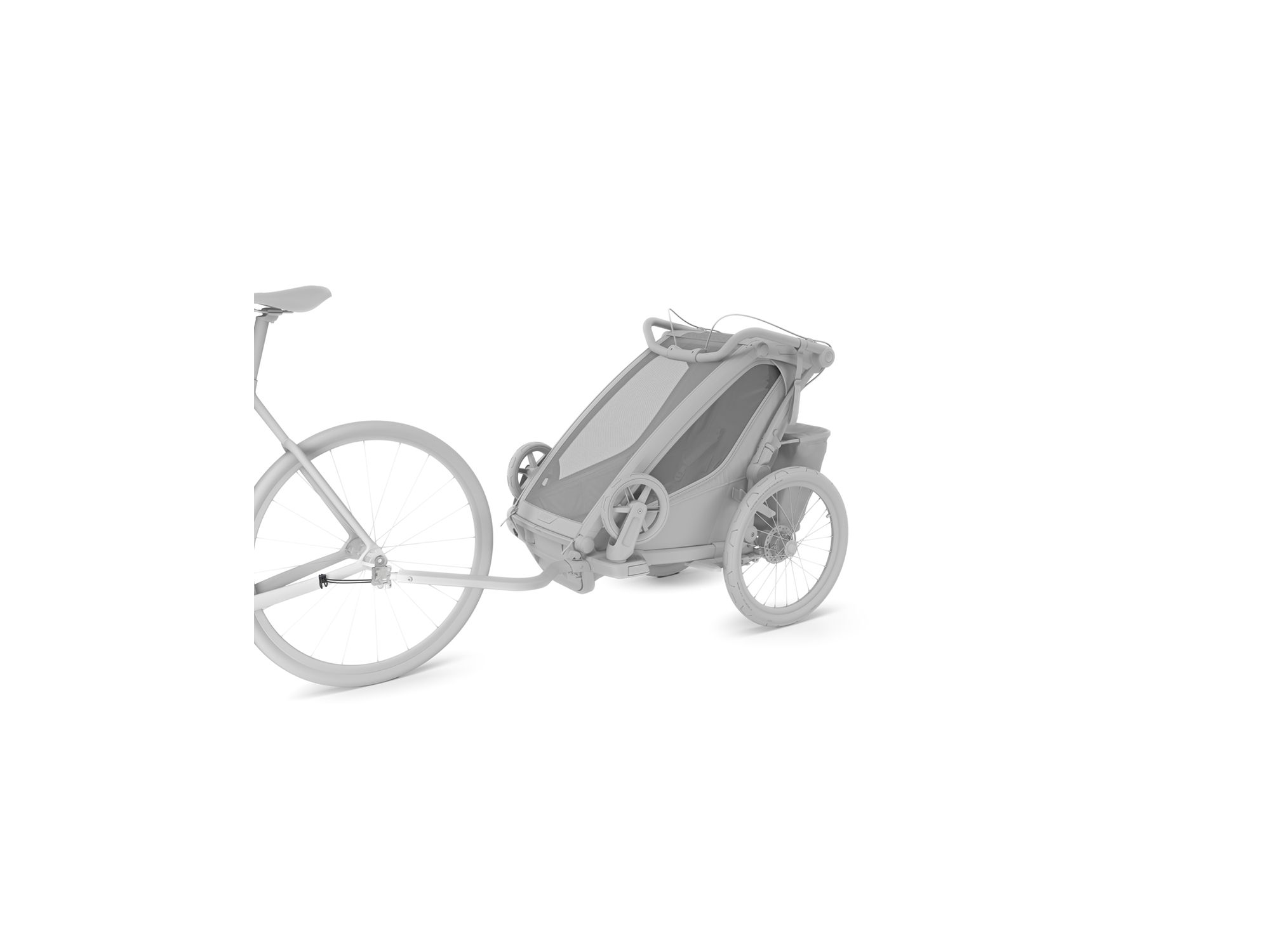 Chariot Cross/Sport 2 Axle Mount ezHitch™ Plate with Quick Release Skewer — Image 3