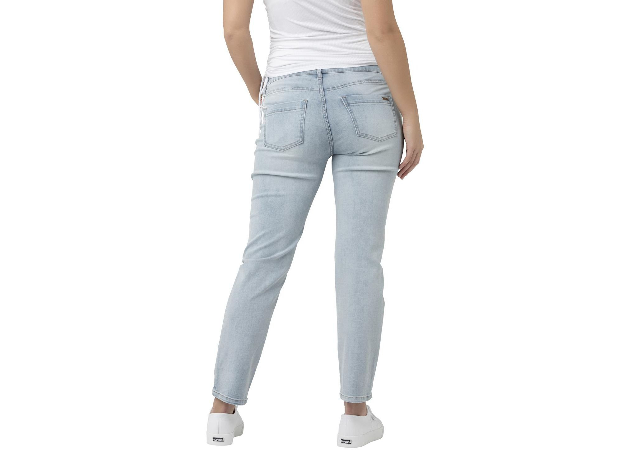 Hunter Over Bump Crop Jean in Clean Fade — Image 3