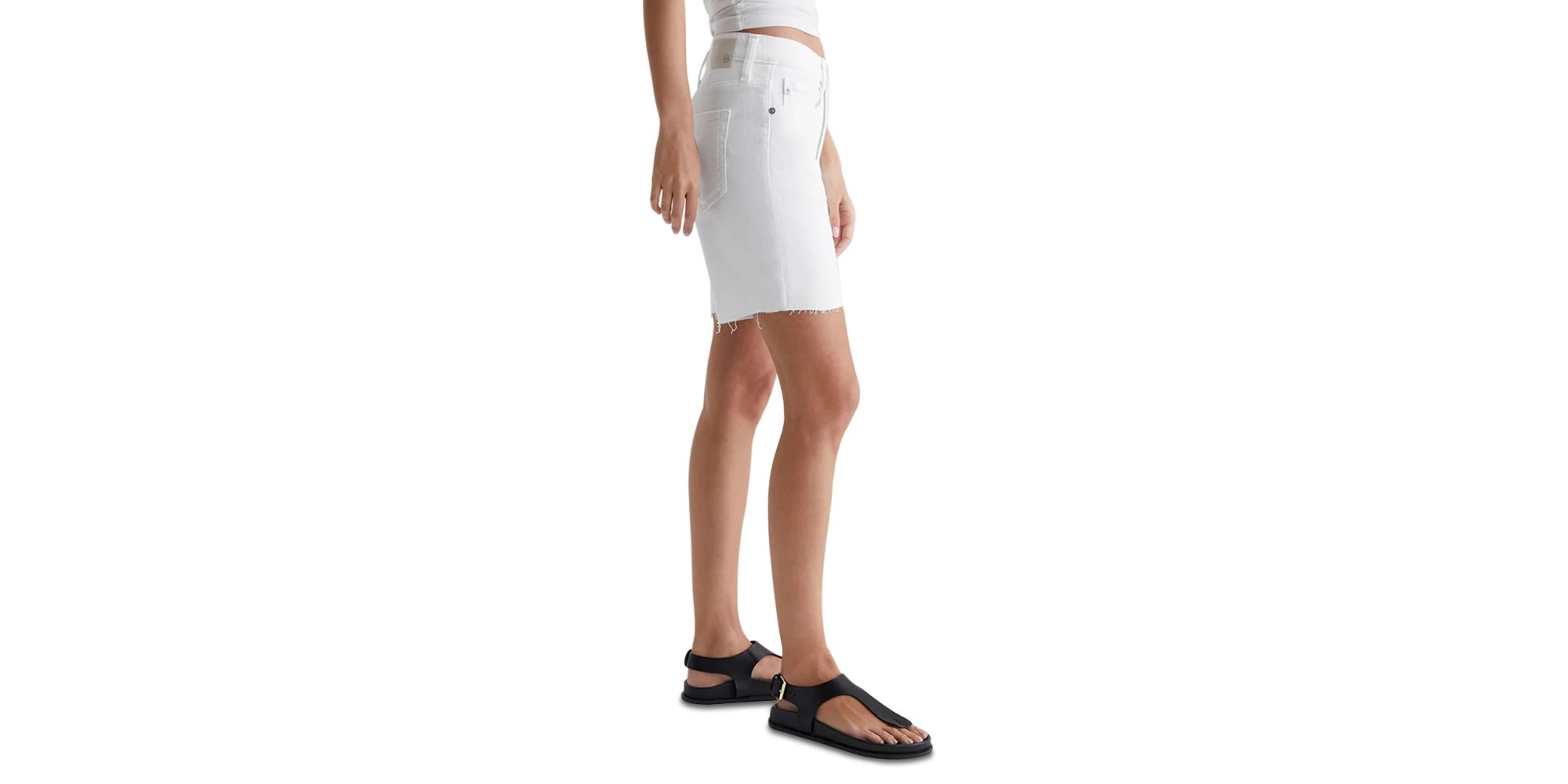 The Ex-Boyfriend Shorts in White — Image 7