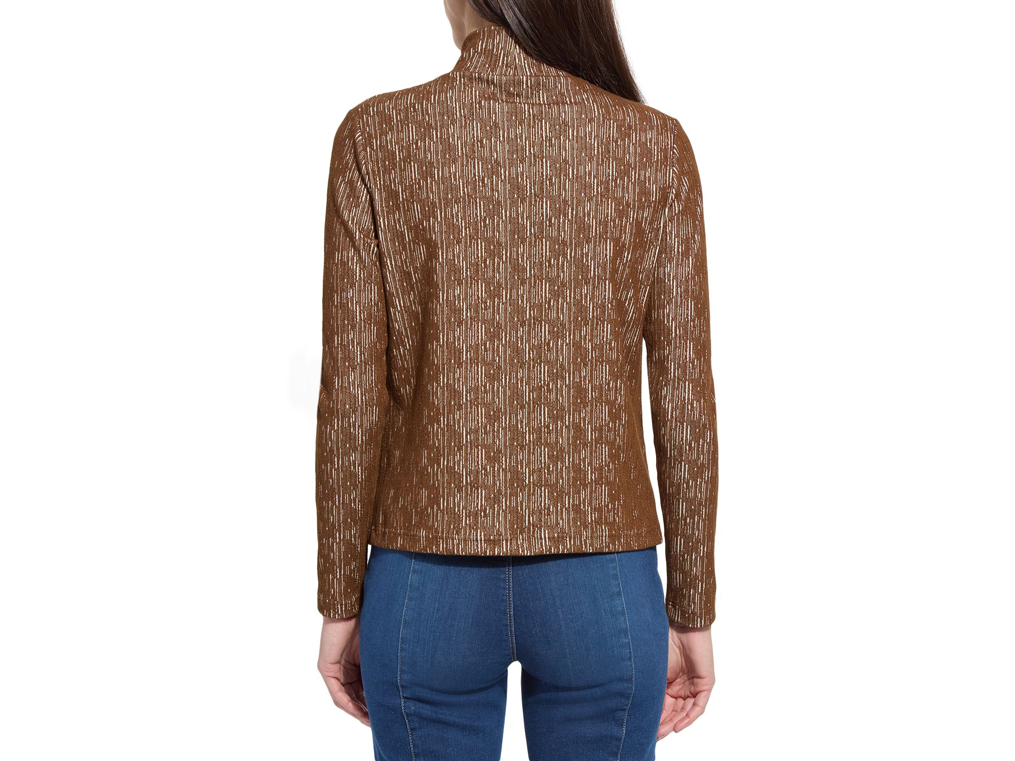 Carter Textured Turtleneck Top — Image 3