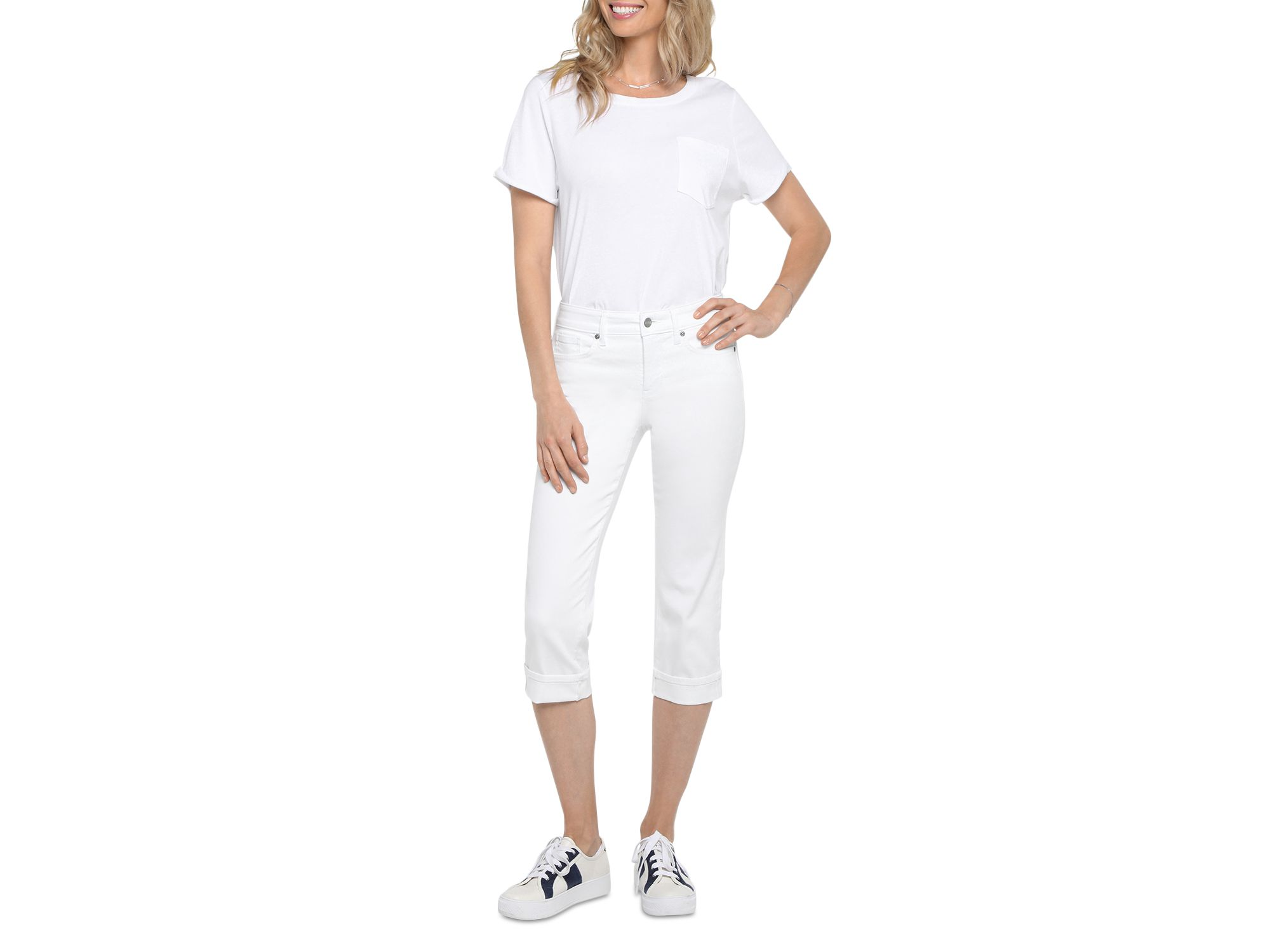 Marilyn High Rise Crop Straight Jeans — Image 4
