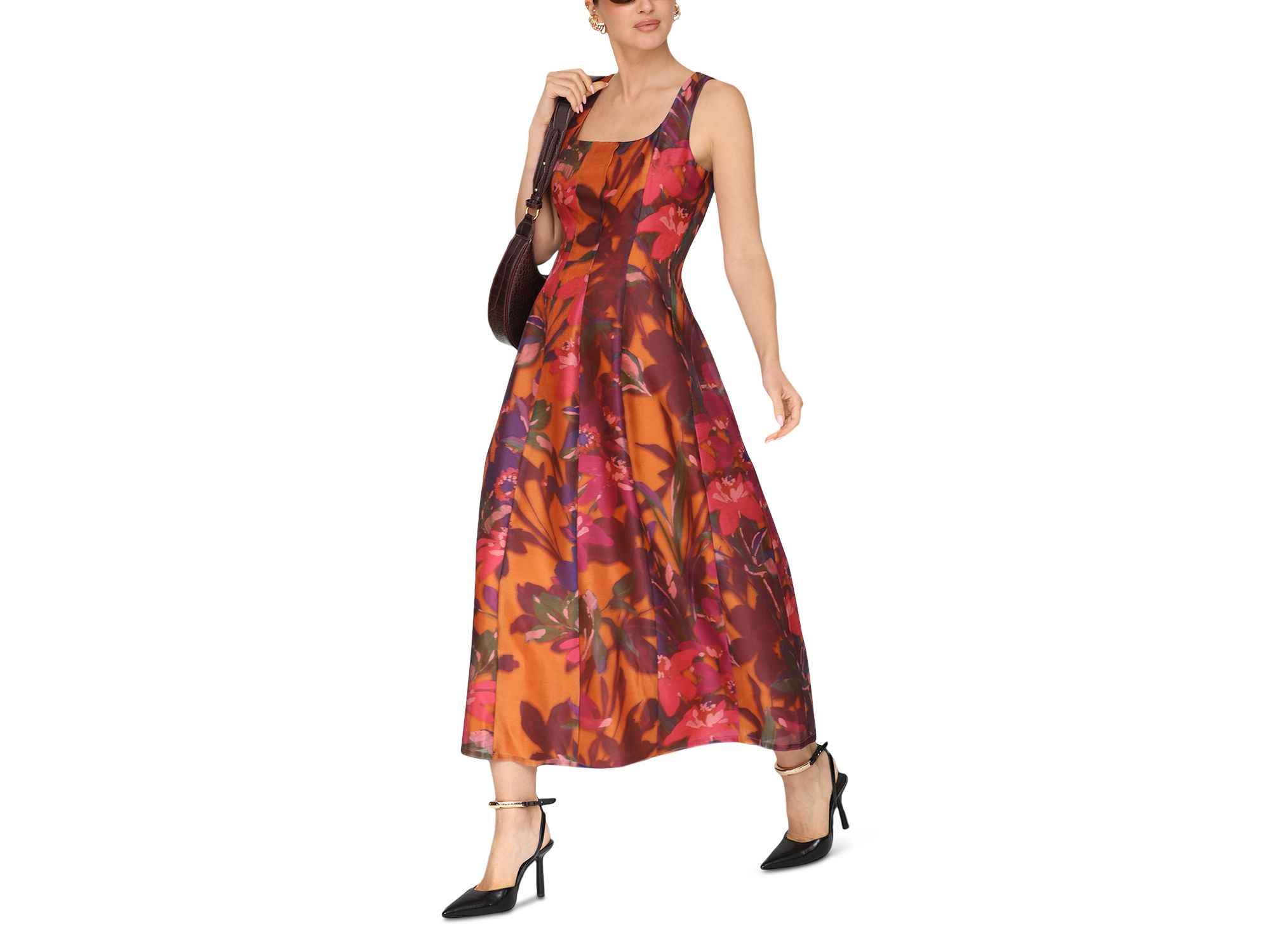 Paneled Midi Dress — Image 5