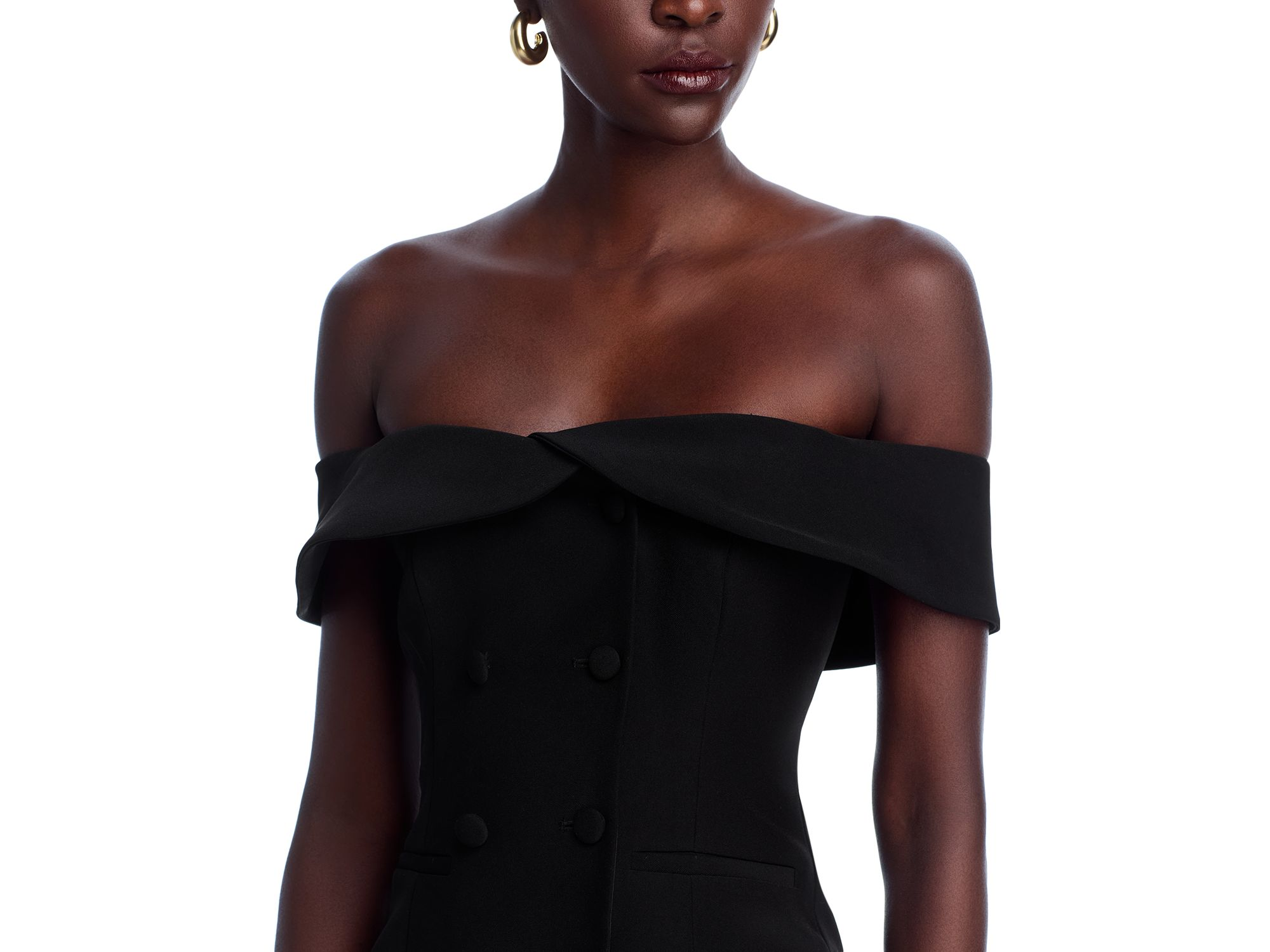 Off-The-Shoulder Top & Pleated Mini Skirt - Exclusive — Image 3