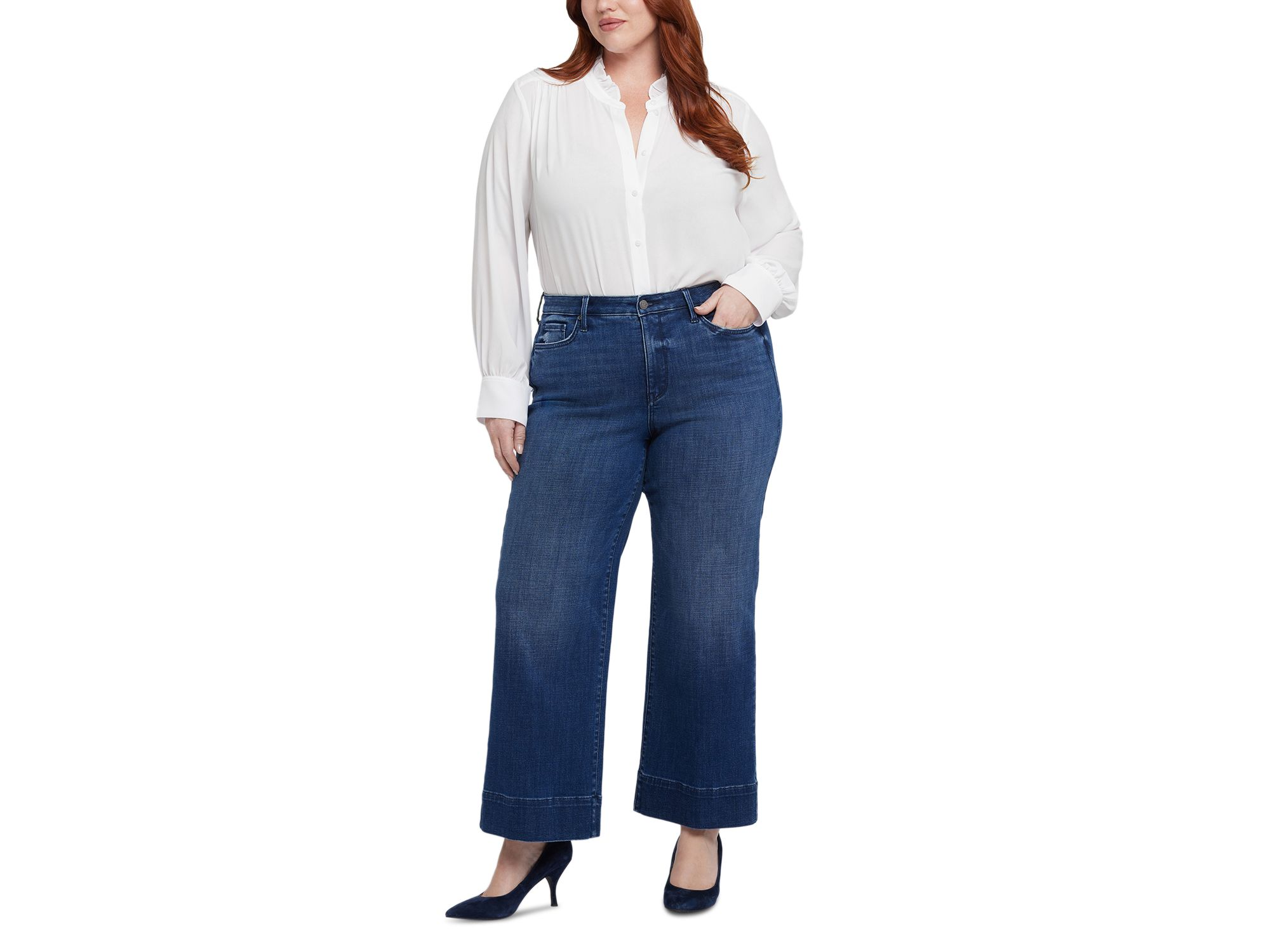 Teresa High Rise Wide Leg Jeans in Moonlight — Image 4
