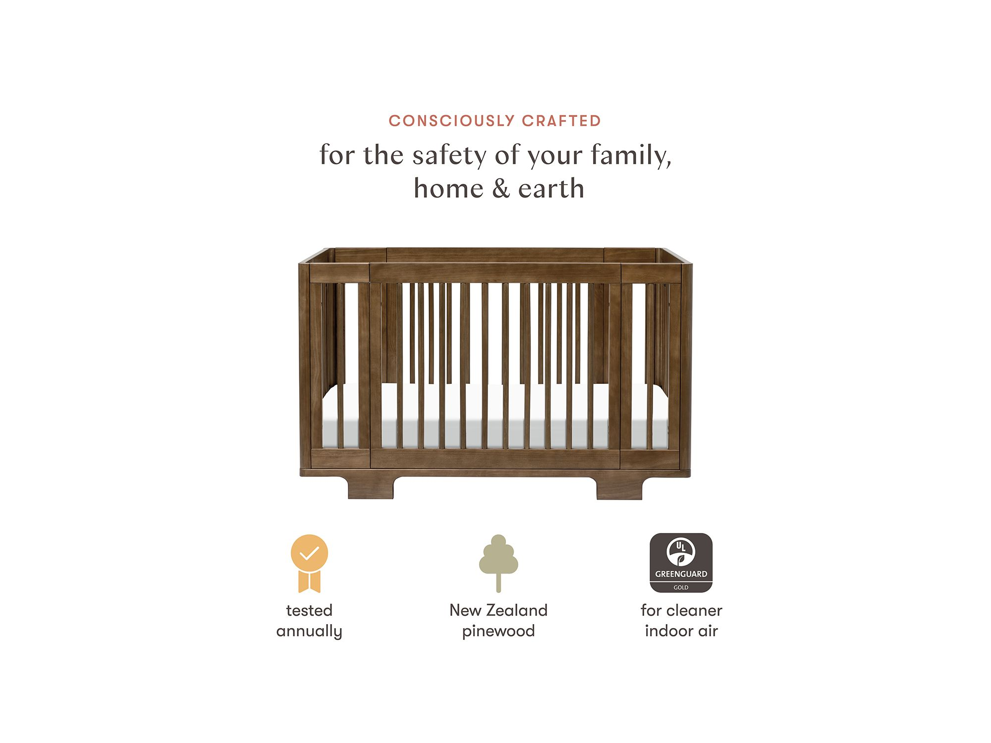 Yuzu 8 in 1 Convertible Crib with All Stages Conversion Kits — Image 27