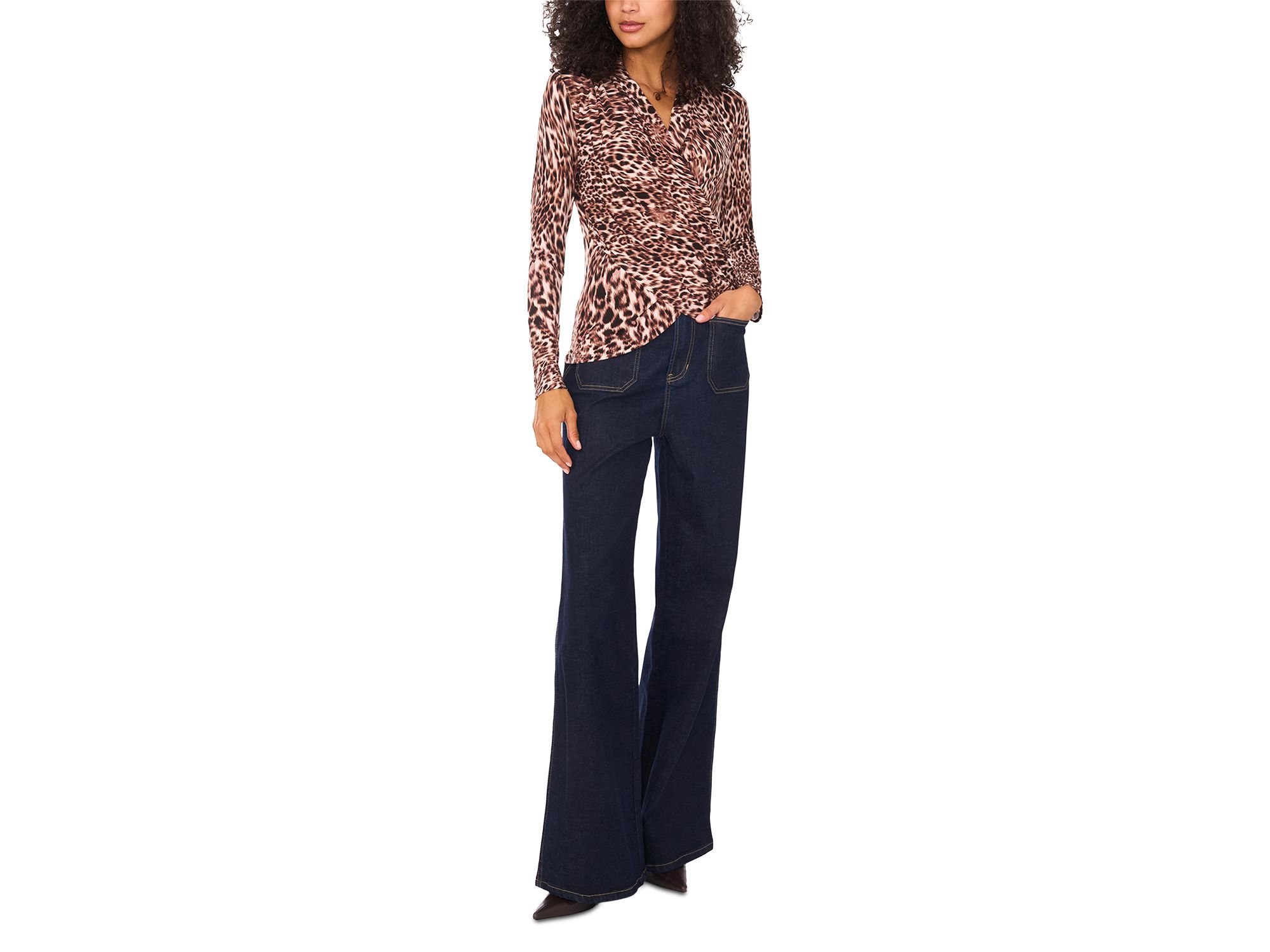 Long Sleeve Wrap Top — Image 4
