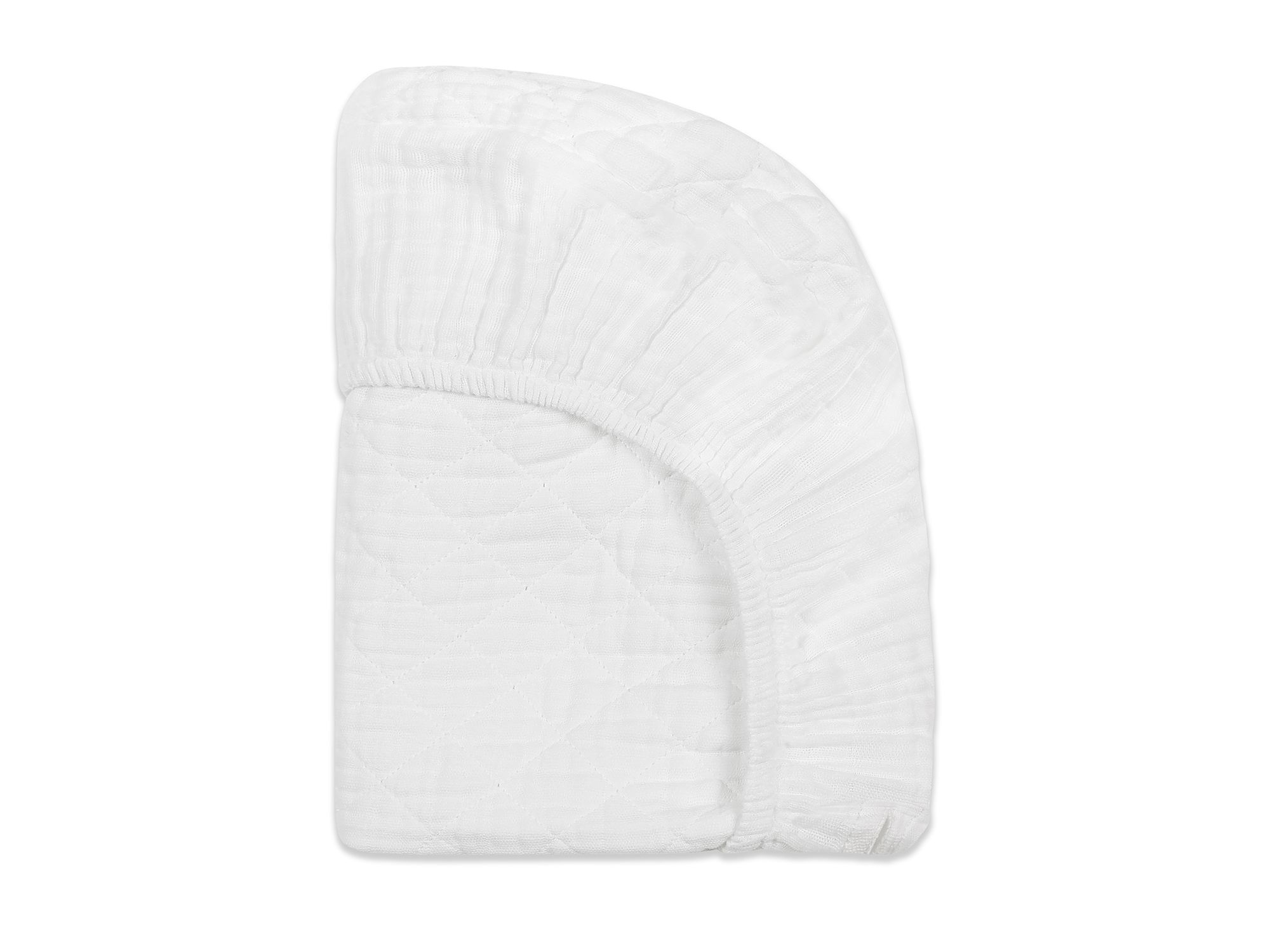 Quilted Changing Pad Cover in Muslin Cotton — Image 4