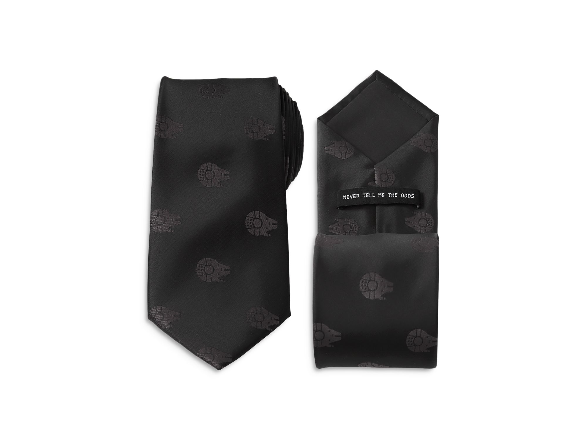Star Wars Millennium Falcon Black Tonal Tie — Image 6
