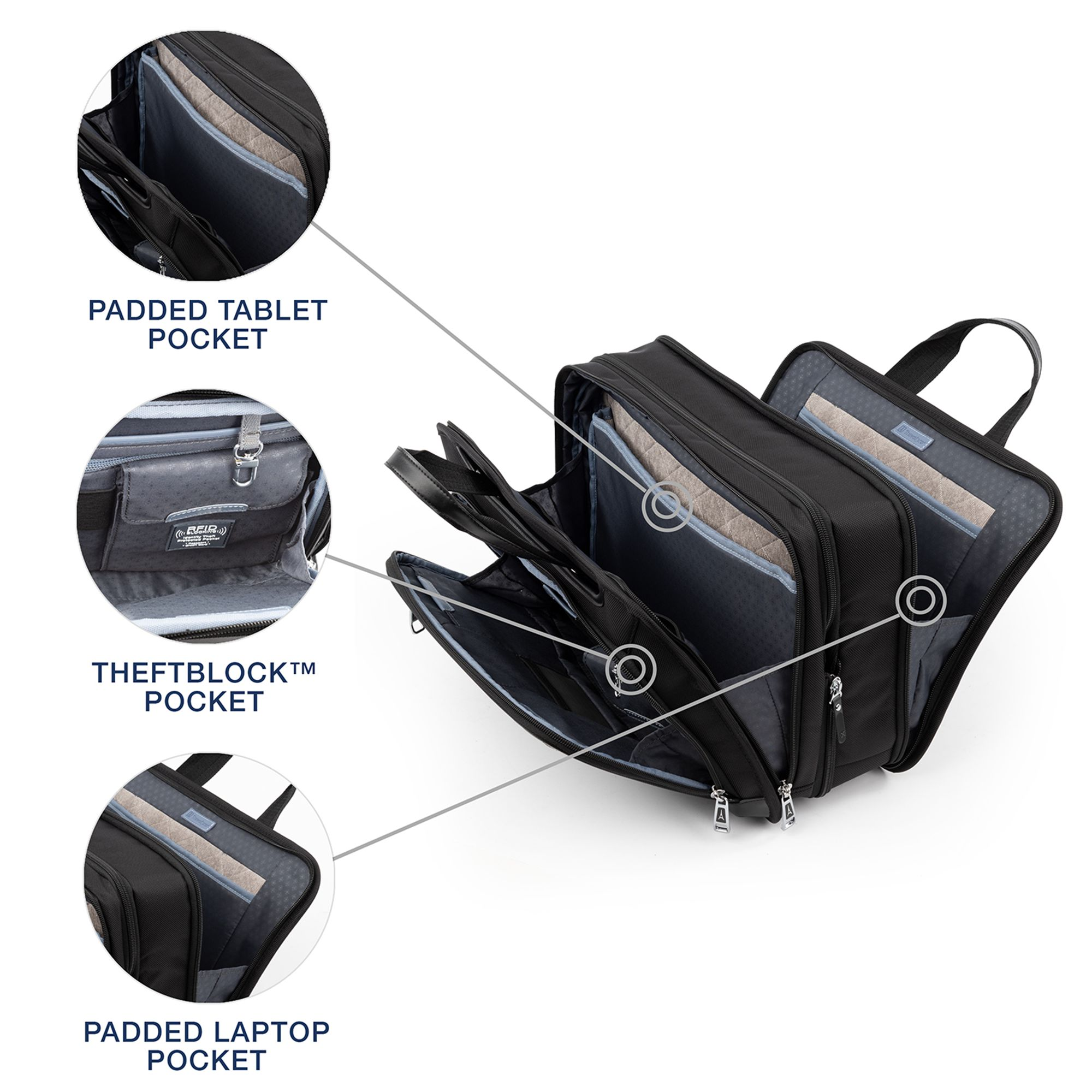 Platinum Elite Expandable Business Briefcase — Image 13