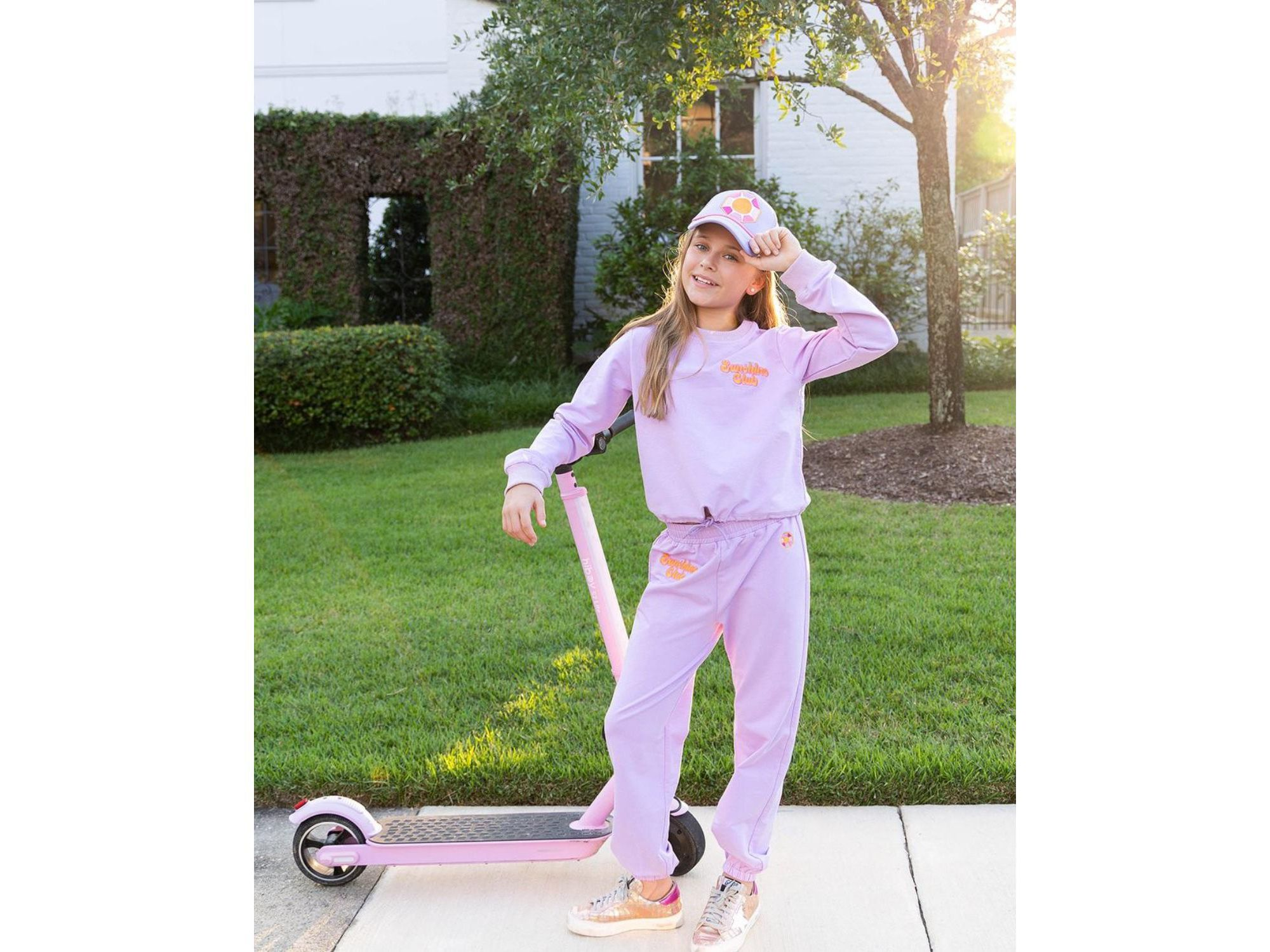 Girls' Sunshine Club Embroidered Jogger Set - Little Kid, Big Kid — Image 3