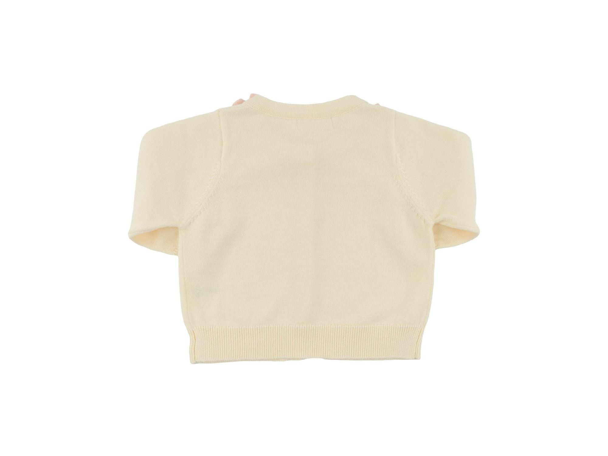 Girls' Mini Bow Neck Knitted Cardigan - Baby, Little Kid — Image 3