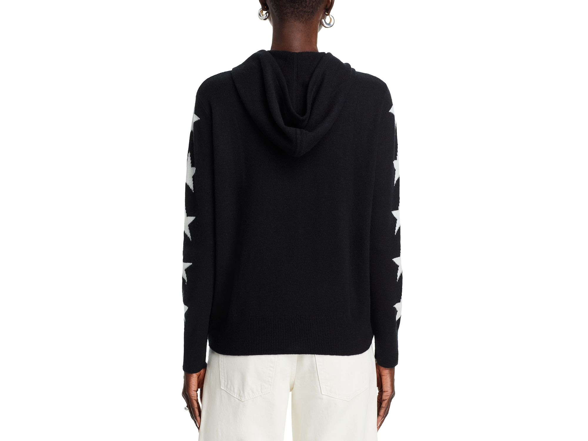 100% Cashmere Star Sleeve Hoodie Sweater - Exclusive — Image 8