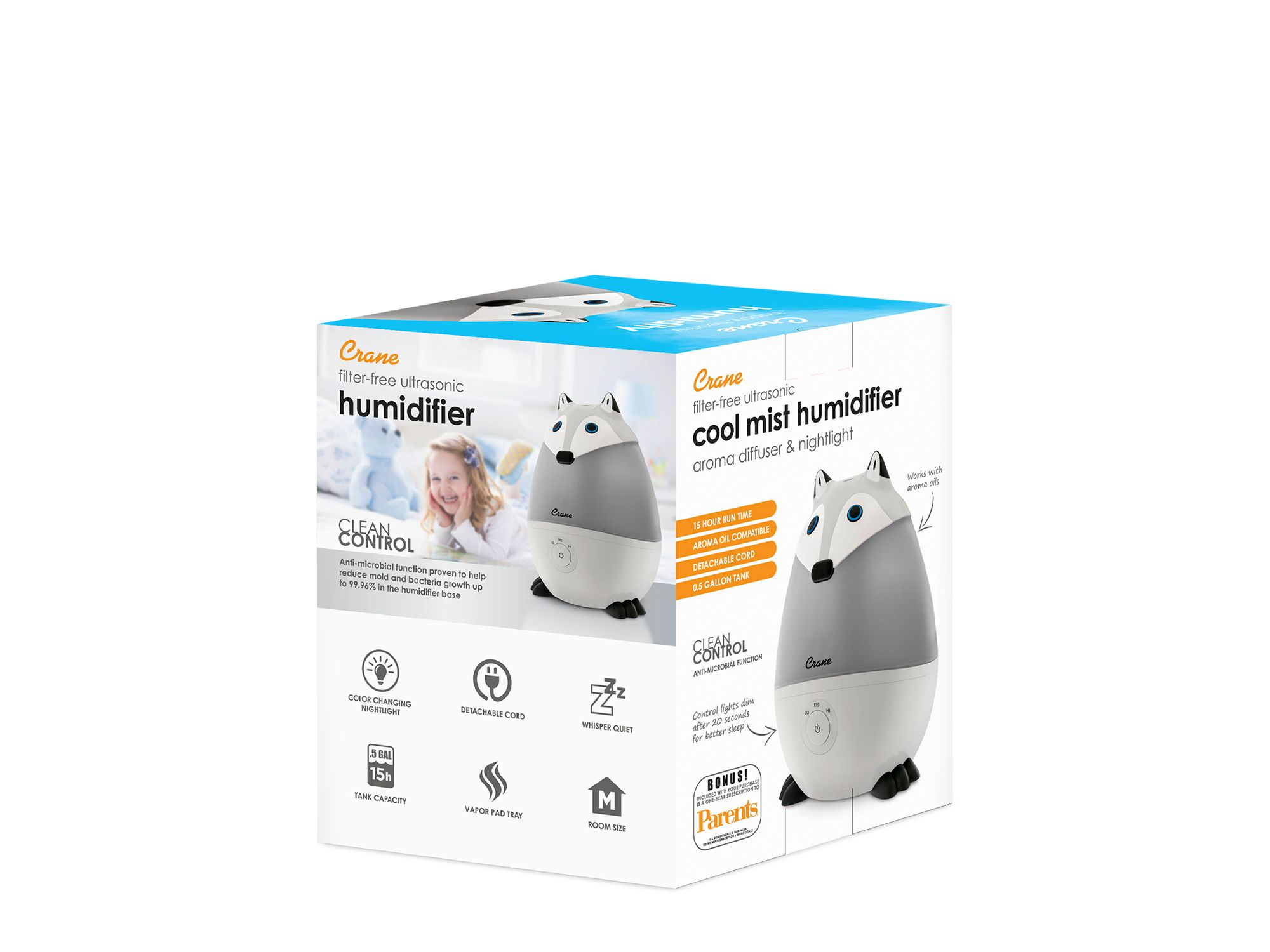 Adorable - Mini Fox - Cool Mist Humidifier, 0.5 Gal. — Image 8