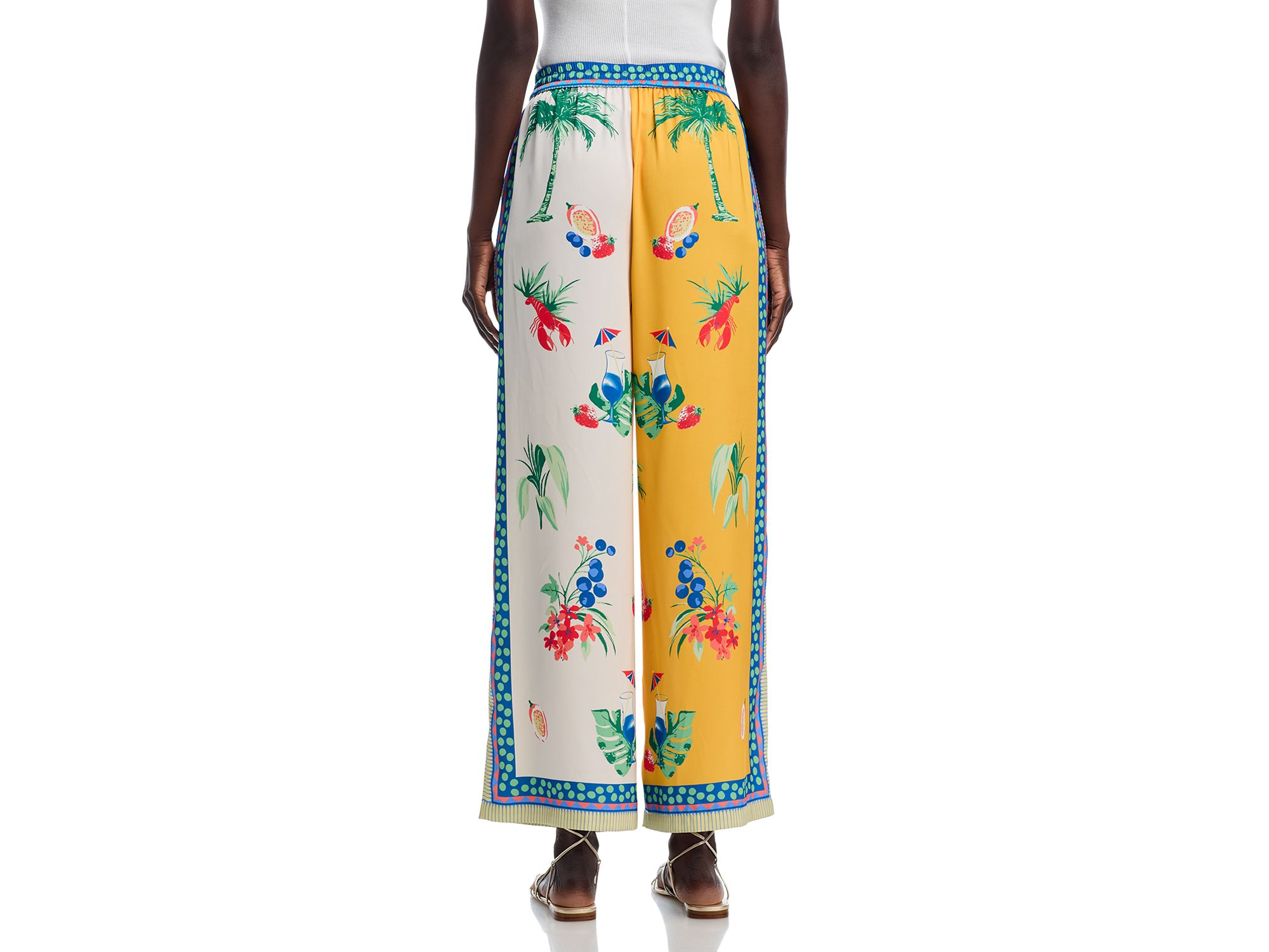 Printed Wide Leg Pants - Exclusive — Image 5