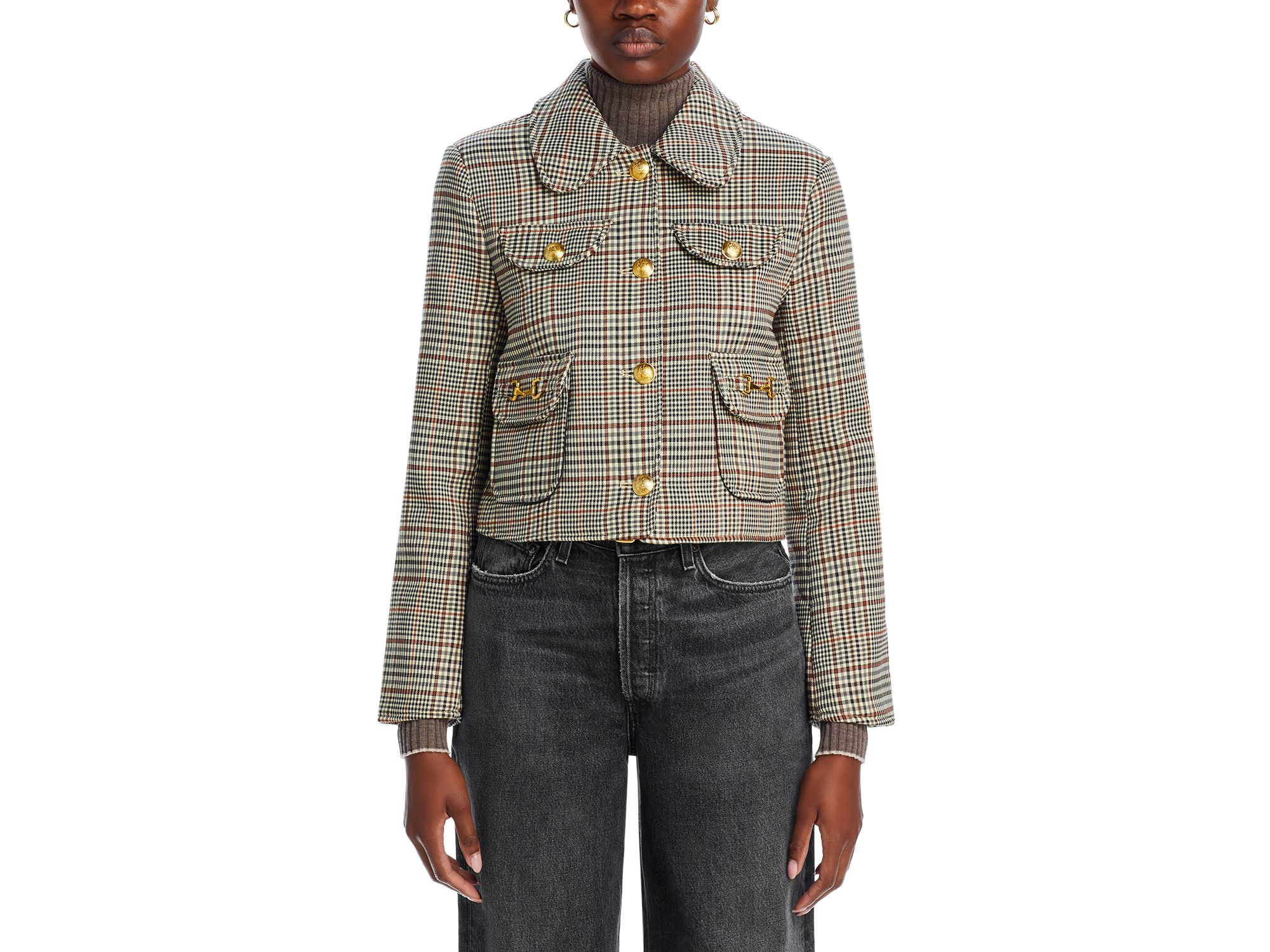 Plaid Four Pocket Jacket — Image 4