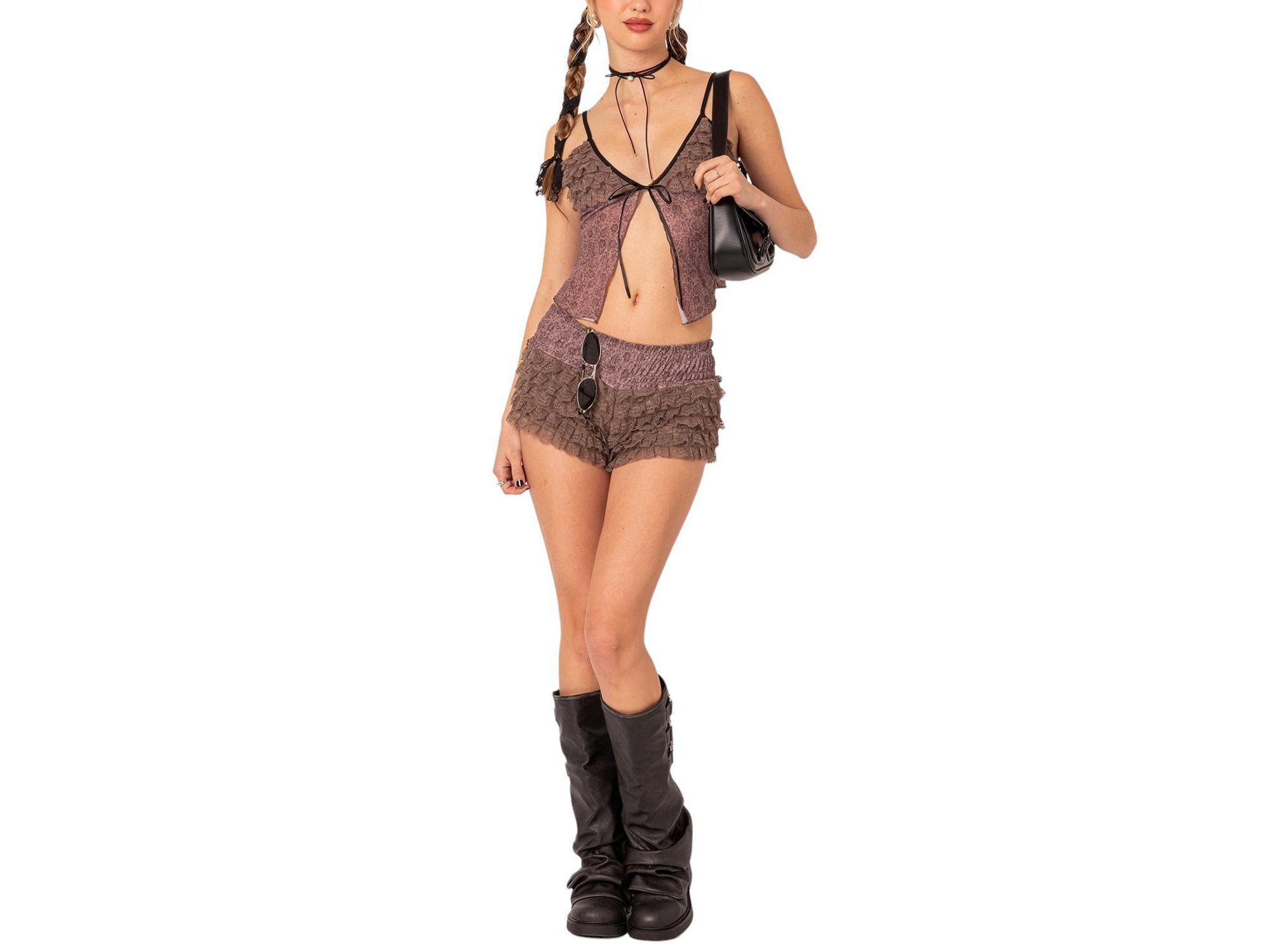 Janis Floral Ruffled Tank Top — Image 5