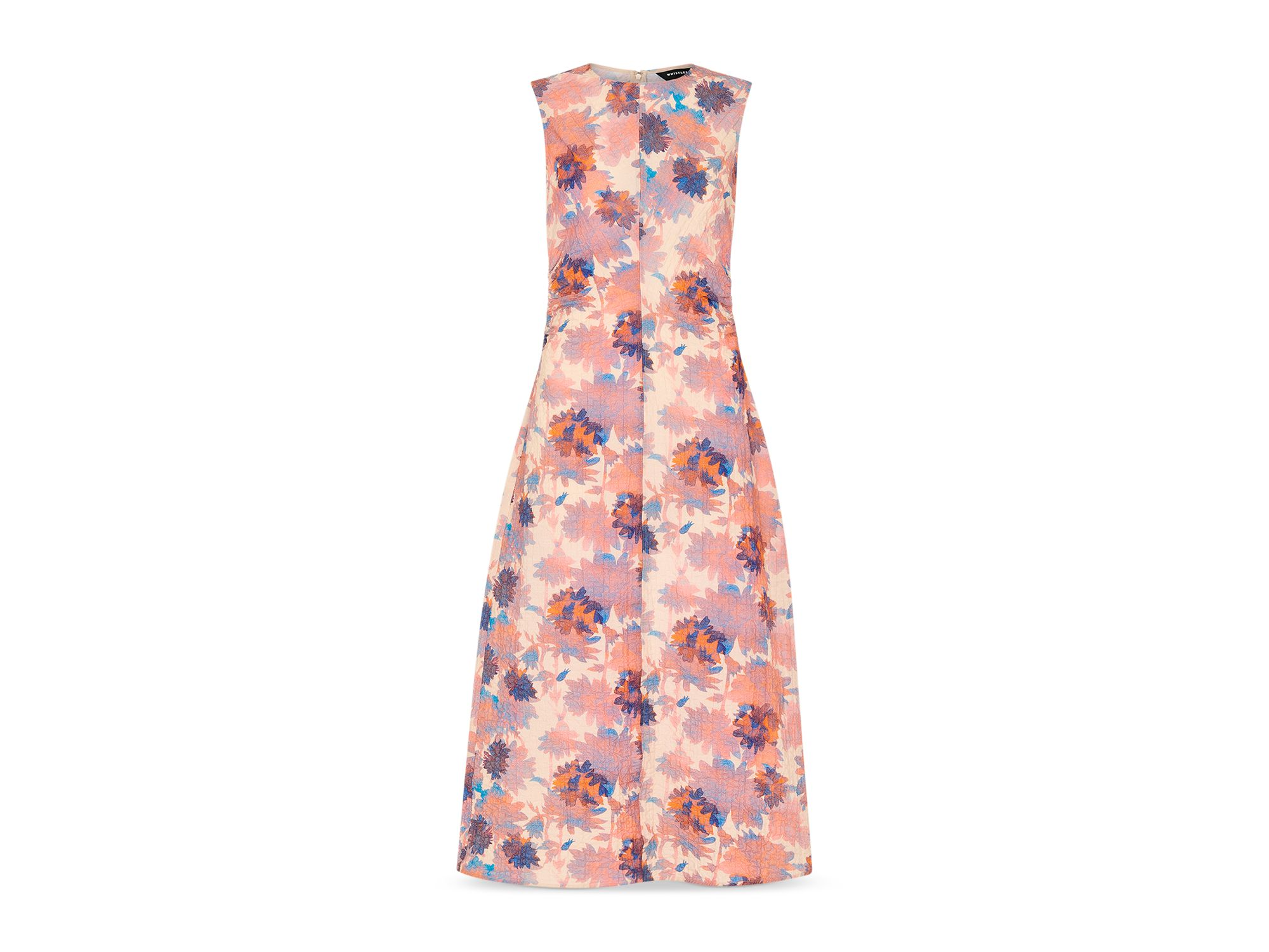 Floral Textured Midi Dress — Image 4