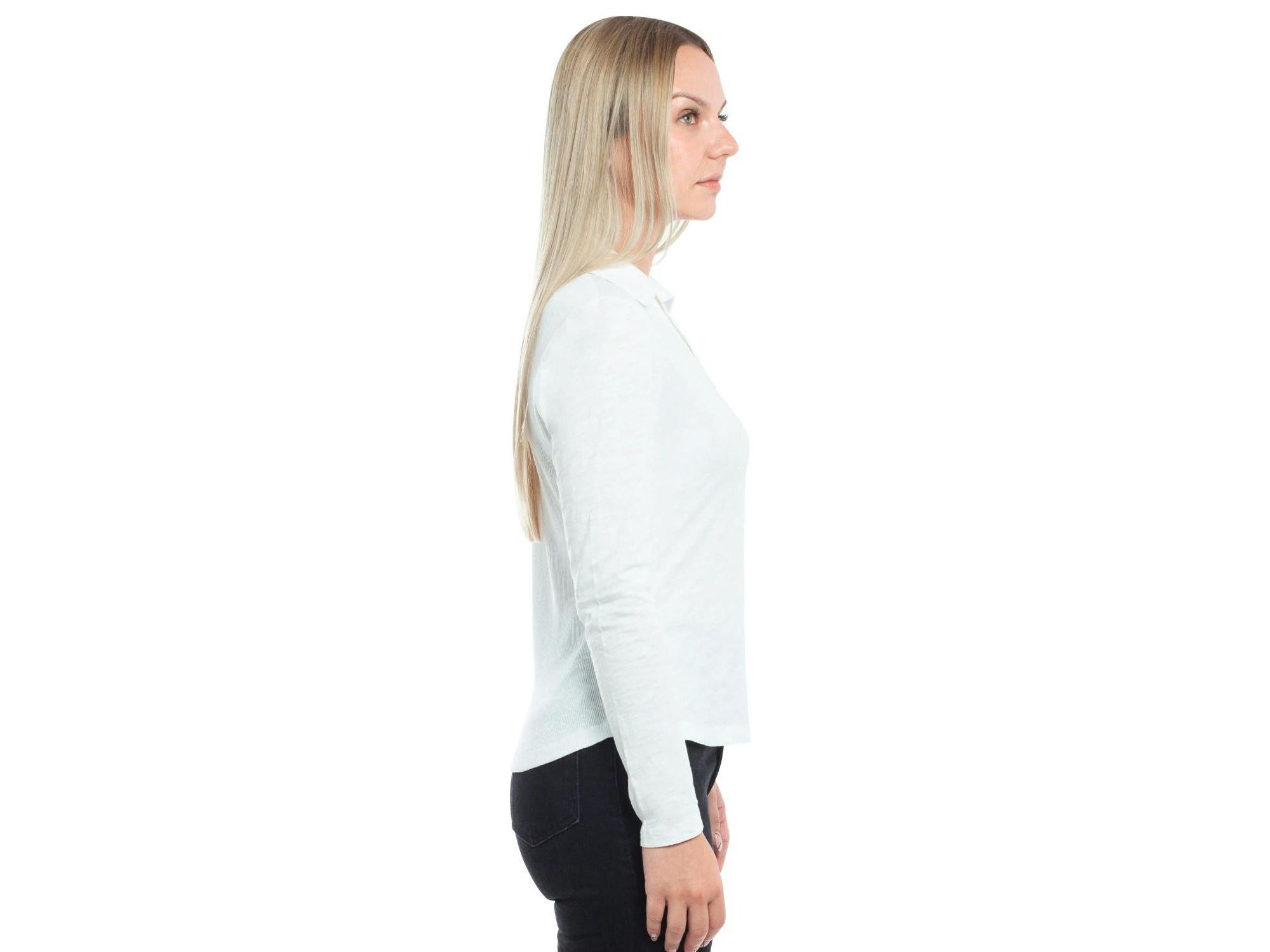 Scoop Neck Polo Tee — Image 3