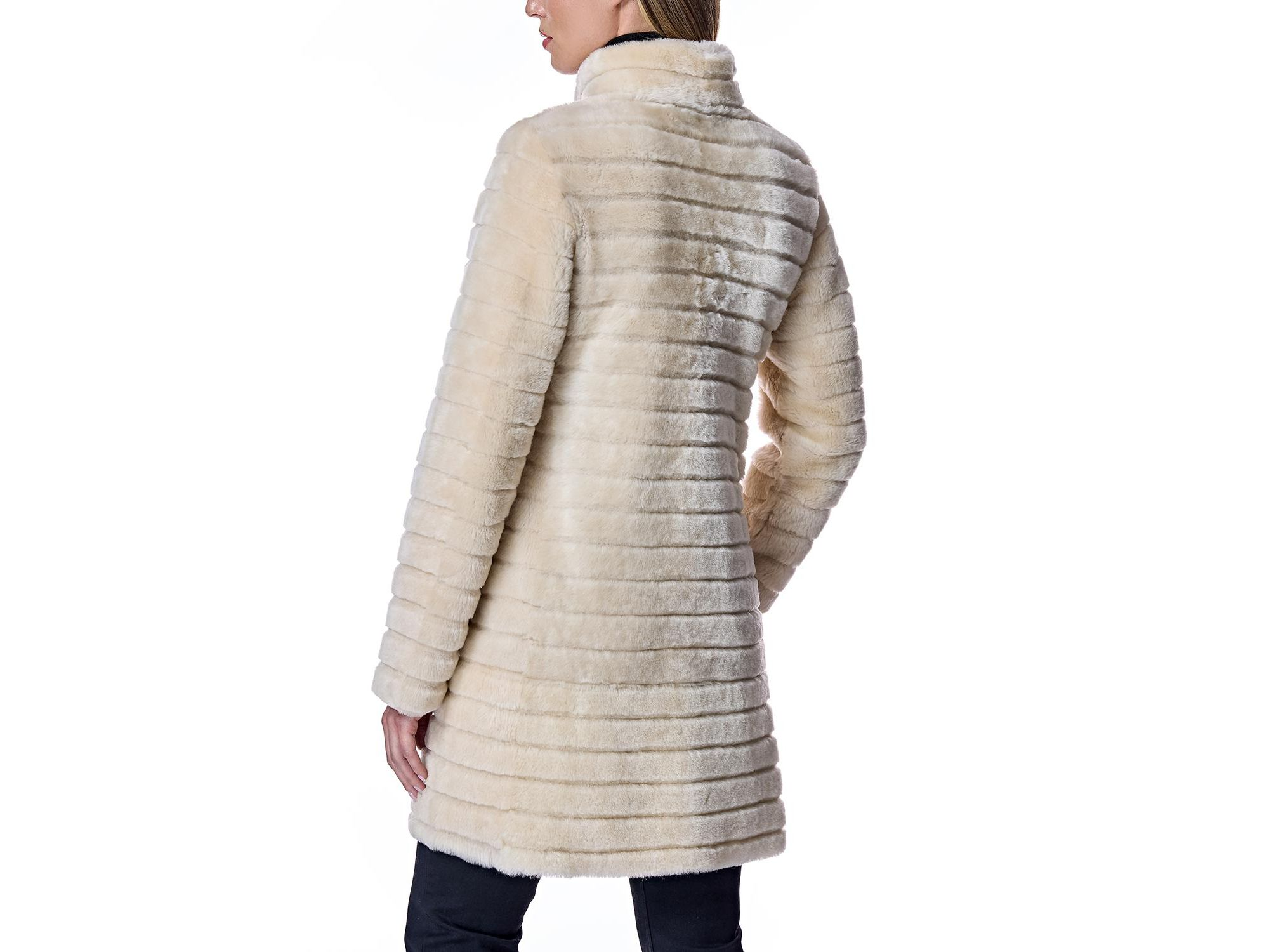 Grooved Shearling Jacket — Image 5