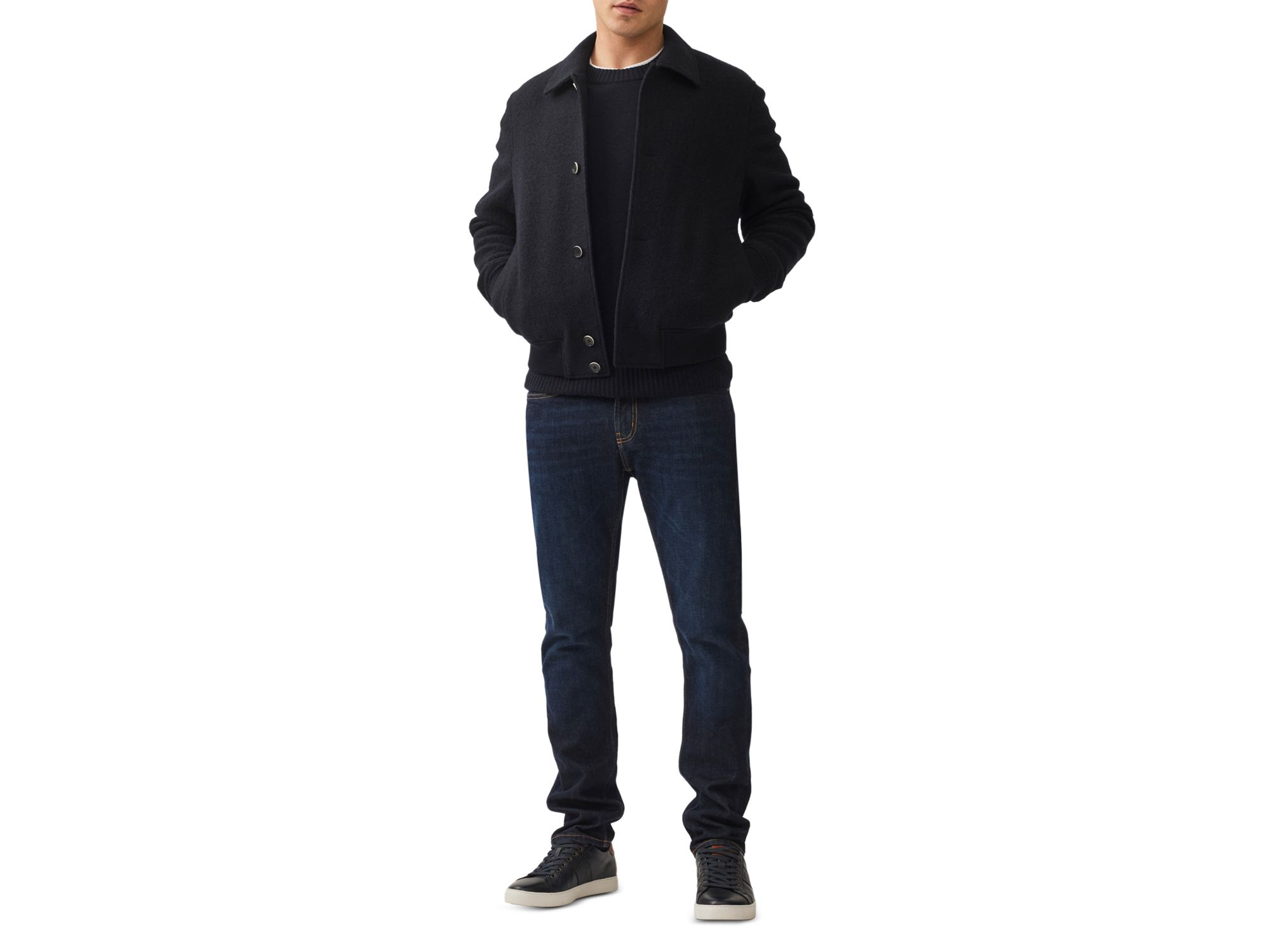Washington Avenue Wool Bomber Jacket — Image 3