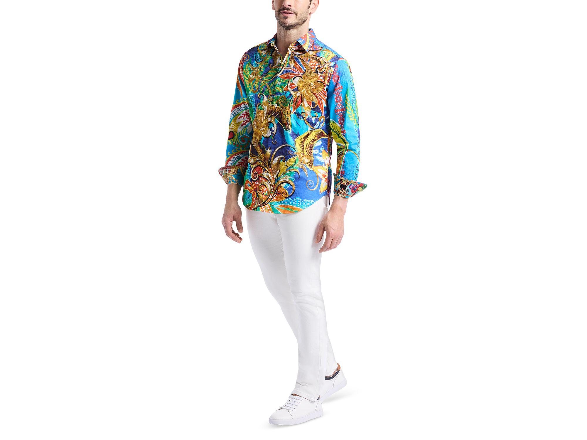 Classic Fit Paisley Woven Shirt — Image 6