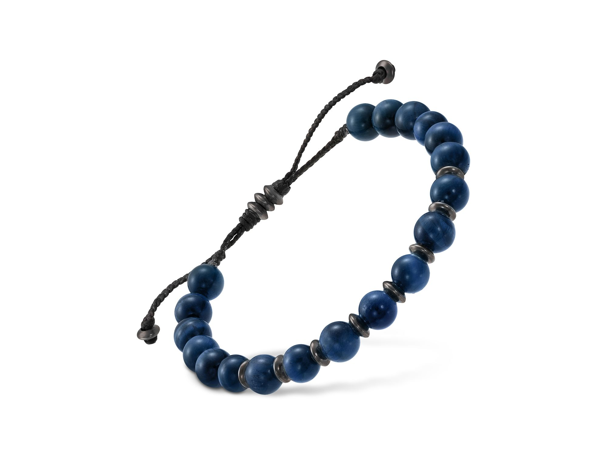 Blue Tigers Eye Beaded Bracelet - Image 1