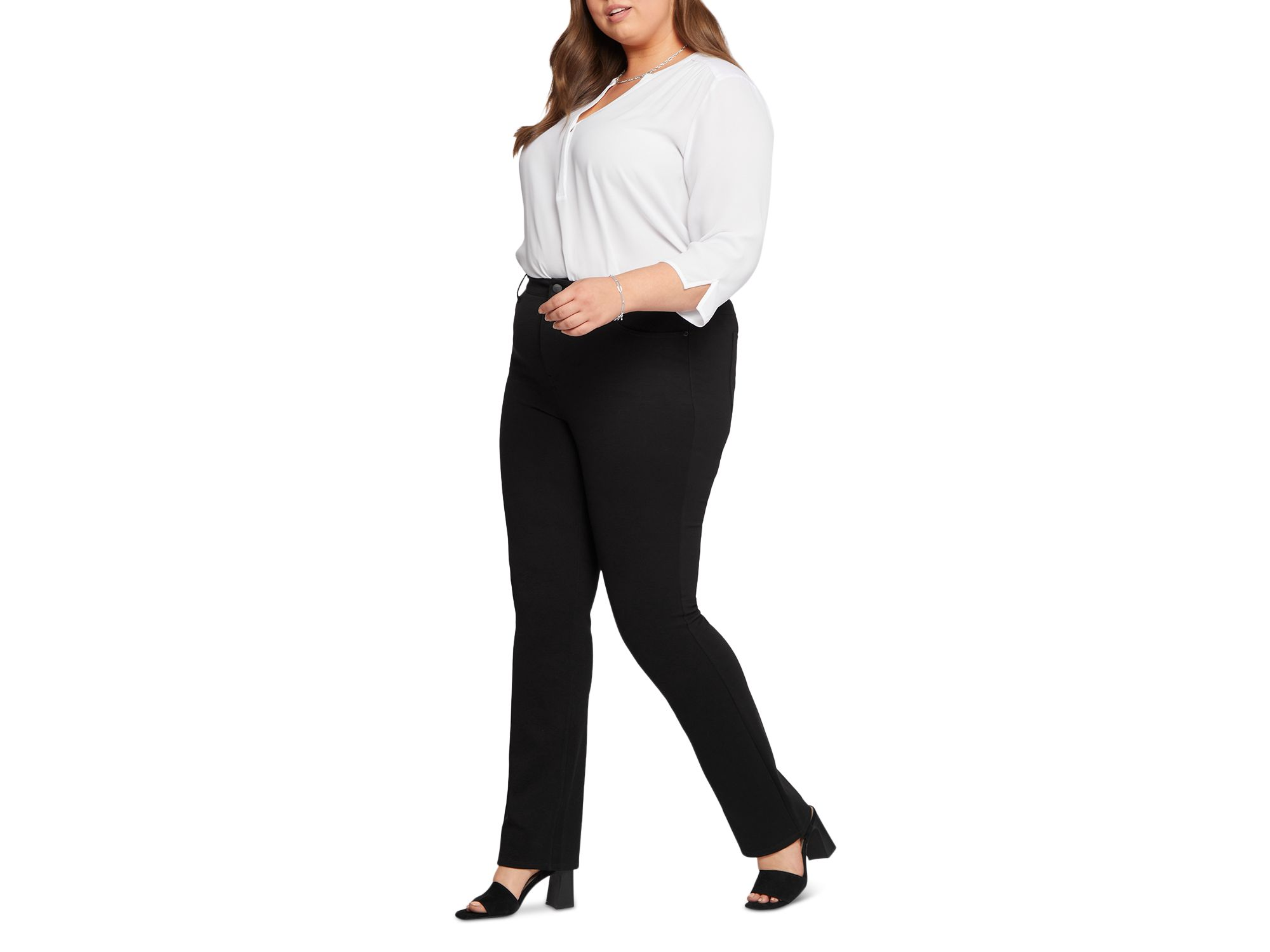 Marilyn Compression Ponte Straight Pants — Image 4