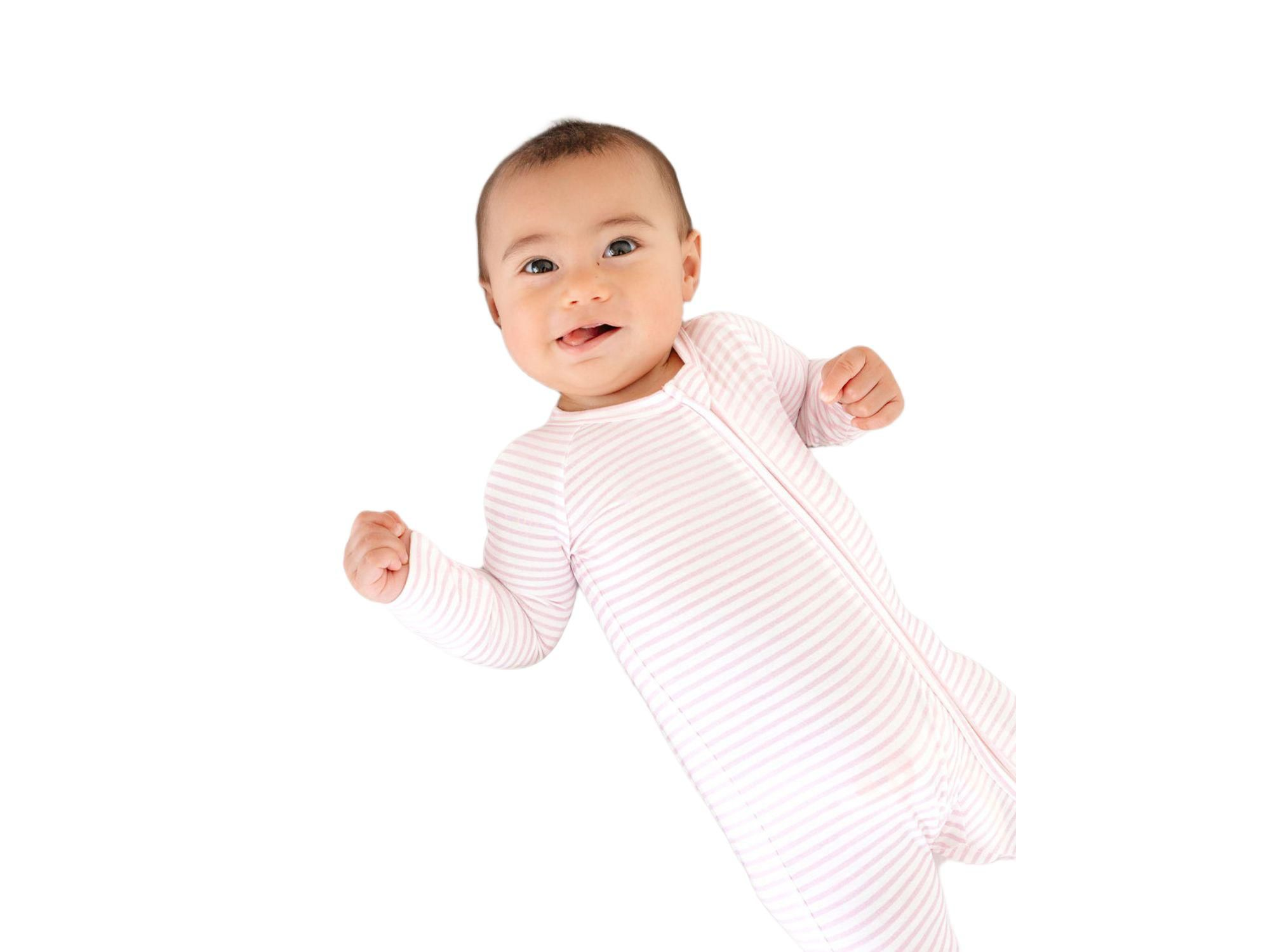 Girls' Ballet Stripe Bamboo Sleeper - Baby — Image 4