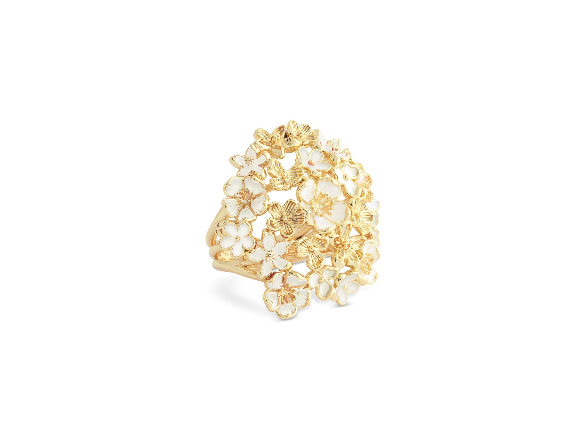 Bloom Gathered Cocktail Ring in 18K Gold Plated - Exclusive — Image 3