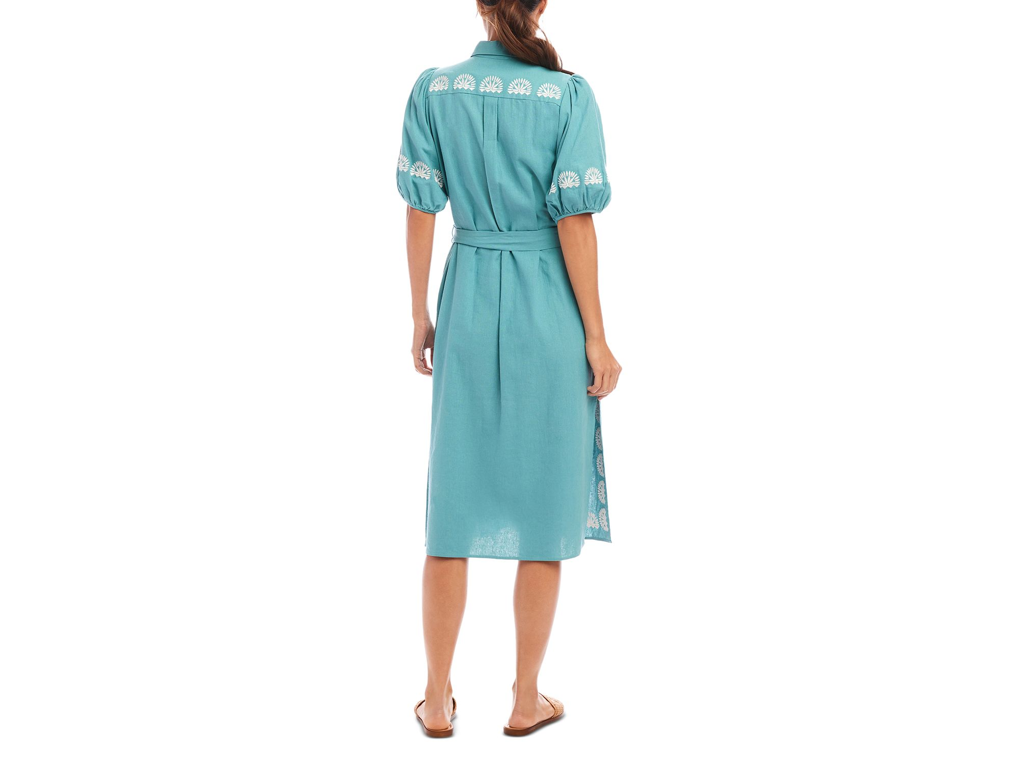 Embroidered Shirt Dress — Image 7