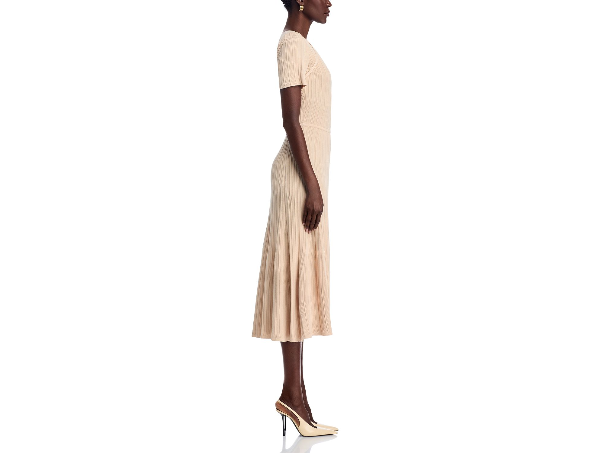 Knit Fit and Flare Dress — Image 5